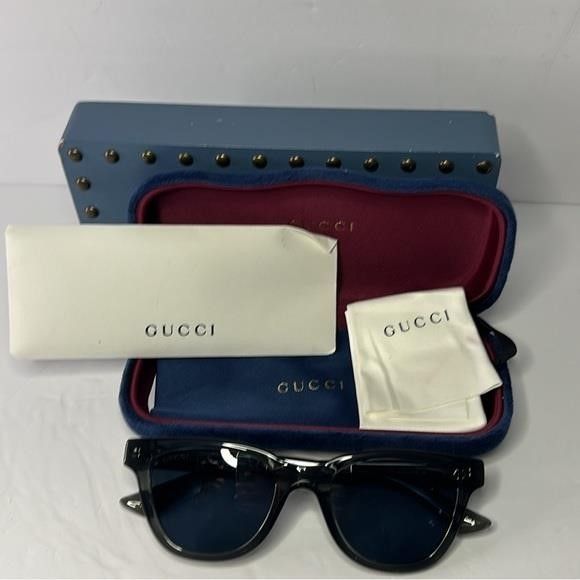 Gucci 💯 - New Authentic Gucci GG1116S 003 51 Men's Sunglasses","d Size ONE SIZE - 12 Thumbnail