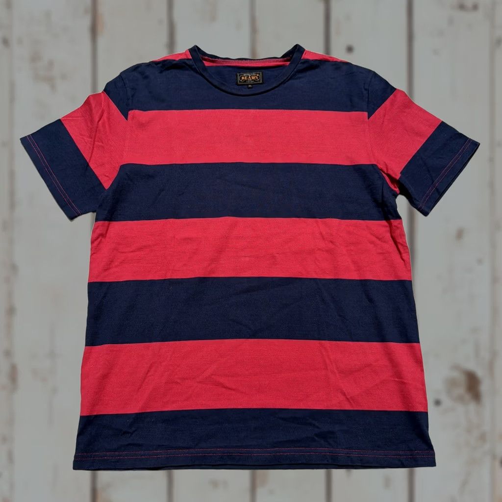 Beams Plus Beams Plus Vintage Style Border Stripe Skate Surf T-Shirt XL Japan Size US XL / EU 56 / 4 - 1 Thumbnail