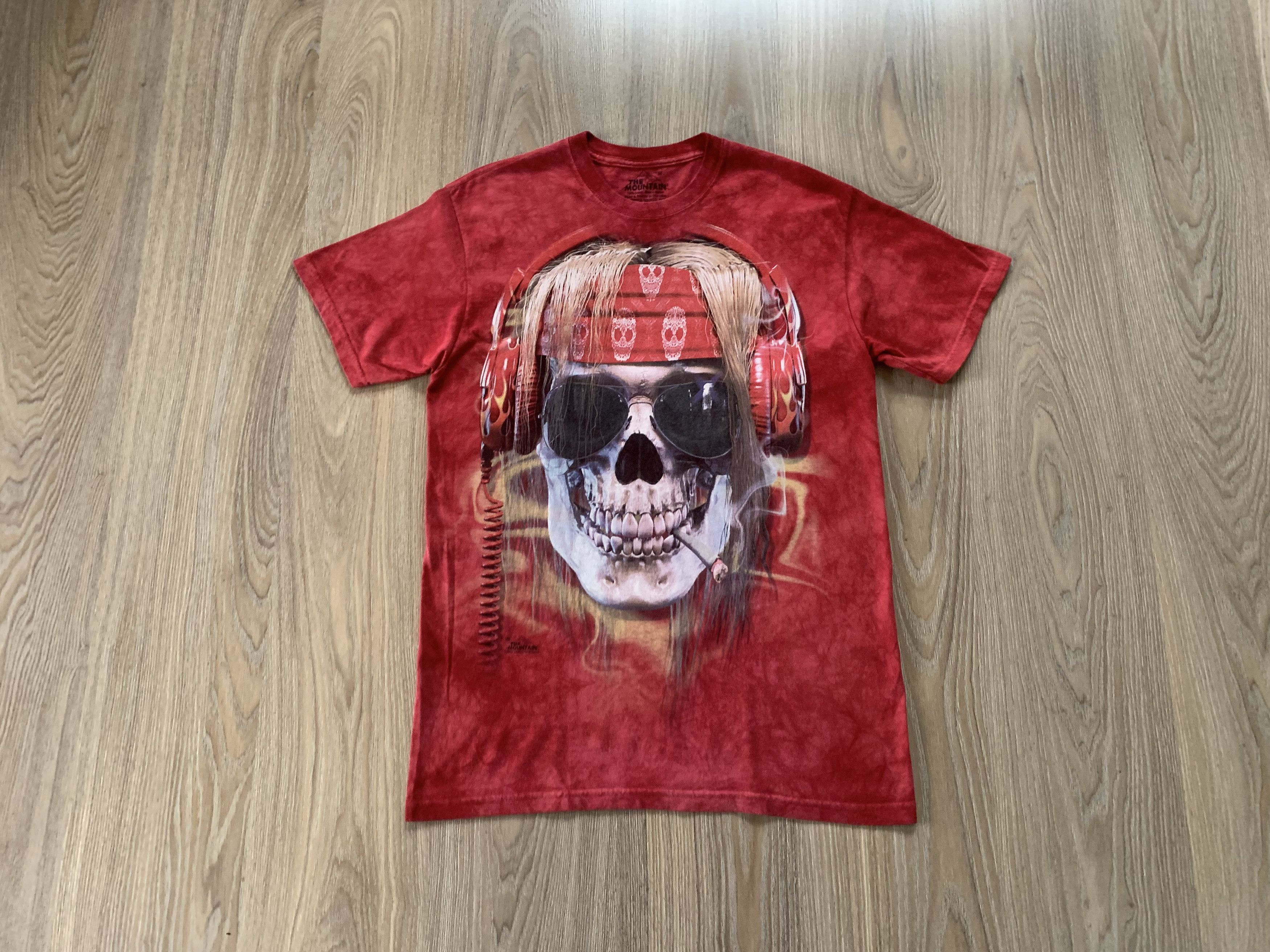 The Mountain × Vintage The Mountain Vintage Skull Tie Dye Graphic T Shirt Size US M / EU 48-50 / 2 - 1 Thumbnail