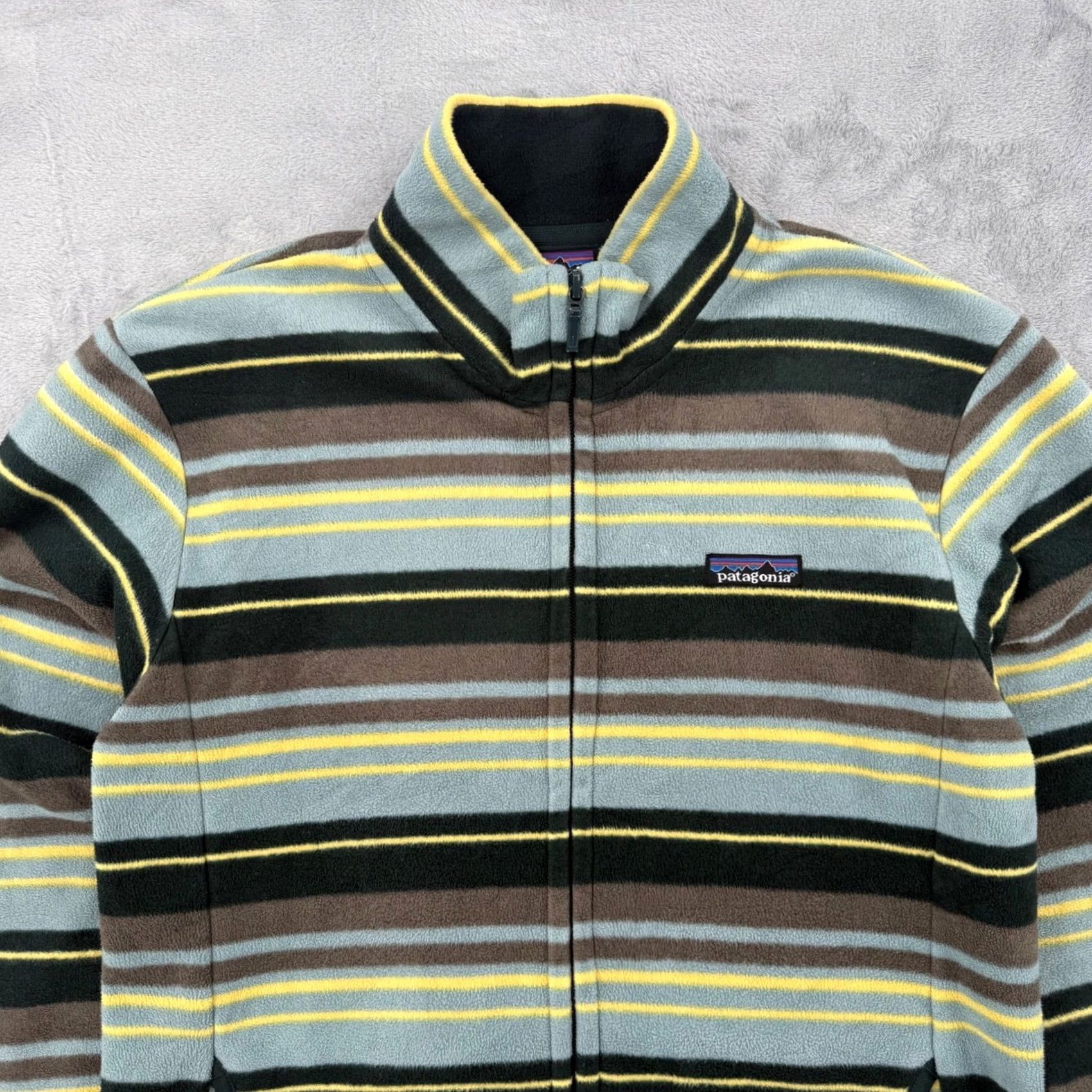 Patagonia VINTAGE Patagonia Synchilla Fleece Jacket Full Zip Striped Womens Medium Size M / US 6-8 / IT 42-44 - 5 Thumbnail
