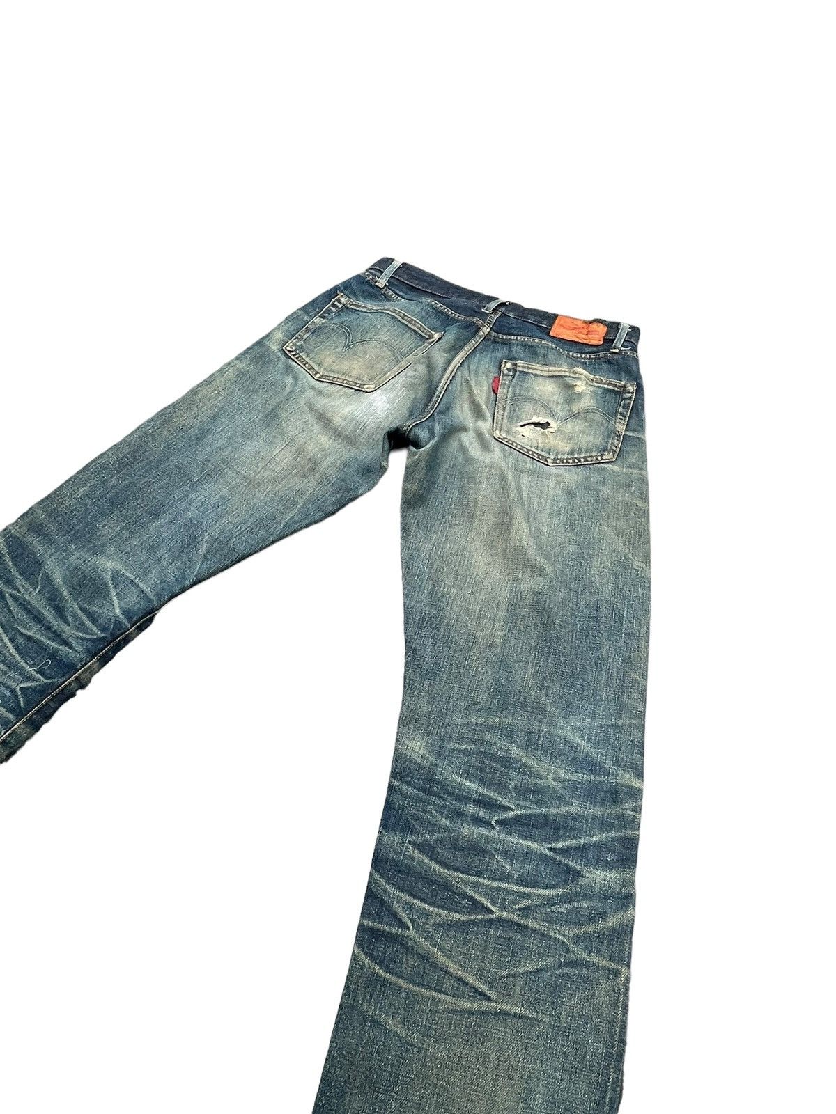 Octopus × Vintage Vintage Octopus Army Selvedge Distresed Denim Size US 30 / EU 46 - 9 Thumbnail
