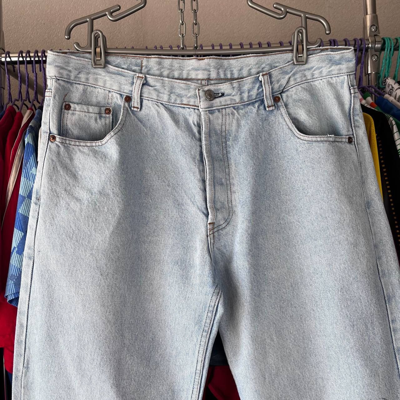 Levi's 90s Levis 501 Button Fly Blue Denim Pants Made in USA Size US 38 / EU 54 - 7 Thumbnail