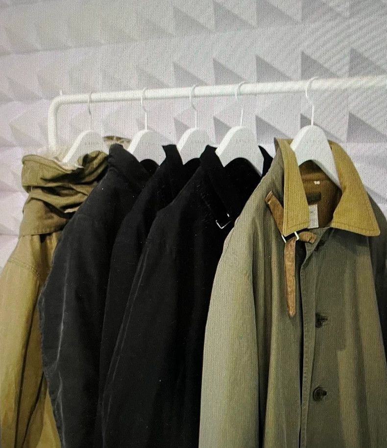 Helmut Lang HELMUT LANG size46 White line army green overcoat jacket Size US S / EU 44-46 / 1 - 7 Thumbnail