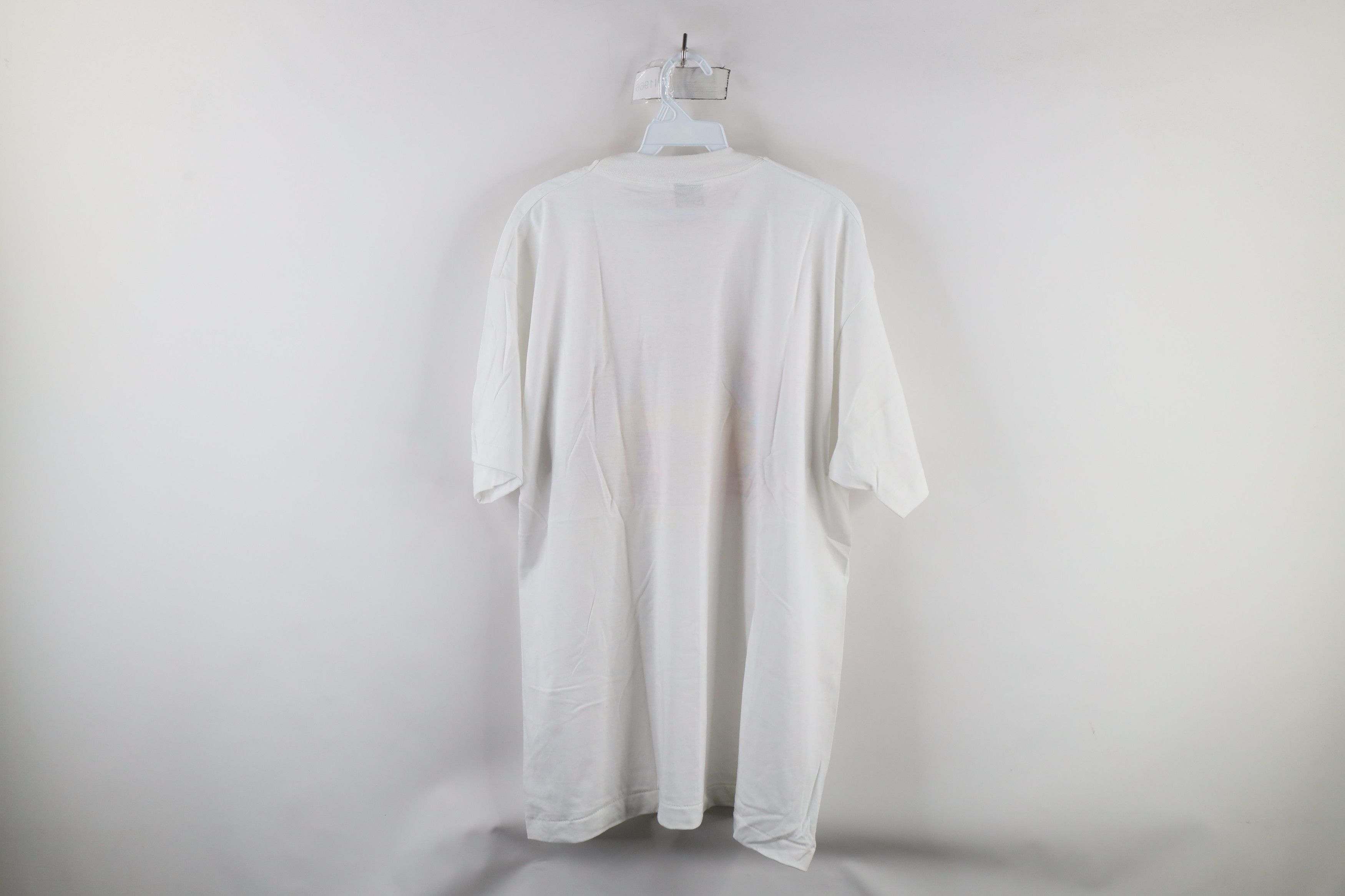 Vintage NOS Vintage 80s Union Leader Les Singer T-Shirt White USA Size US XL / EU 56 / 4 - 9 Thumbnail