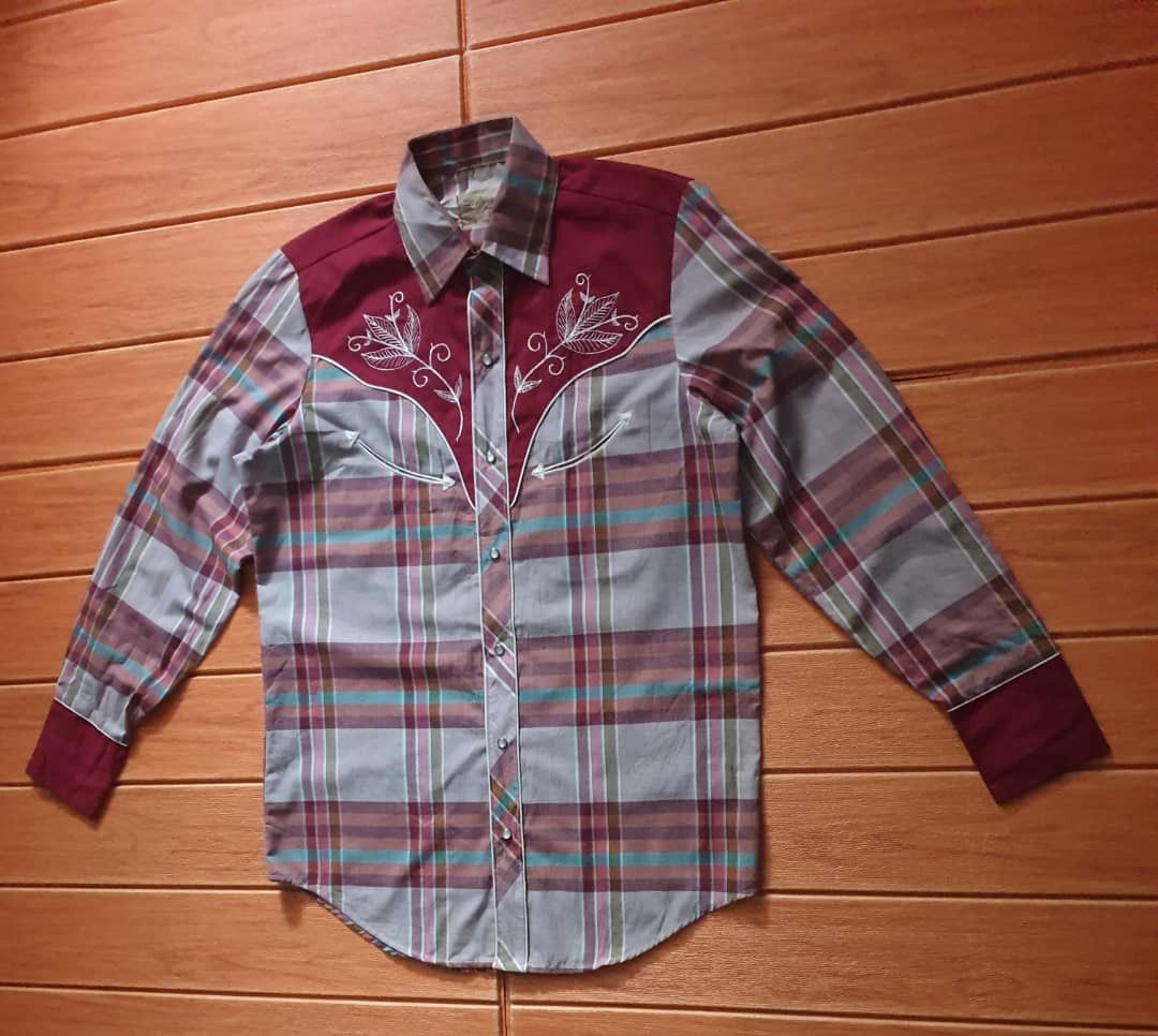 Eternal 💥Calgary Alberta caravan retro smile pocket western shirt Size US L / EU 52-54 / 3 - 3 Thumbnail