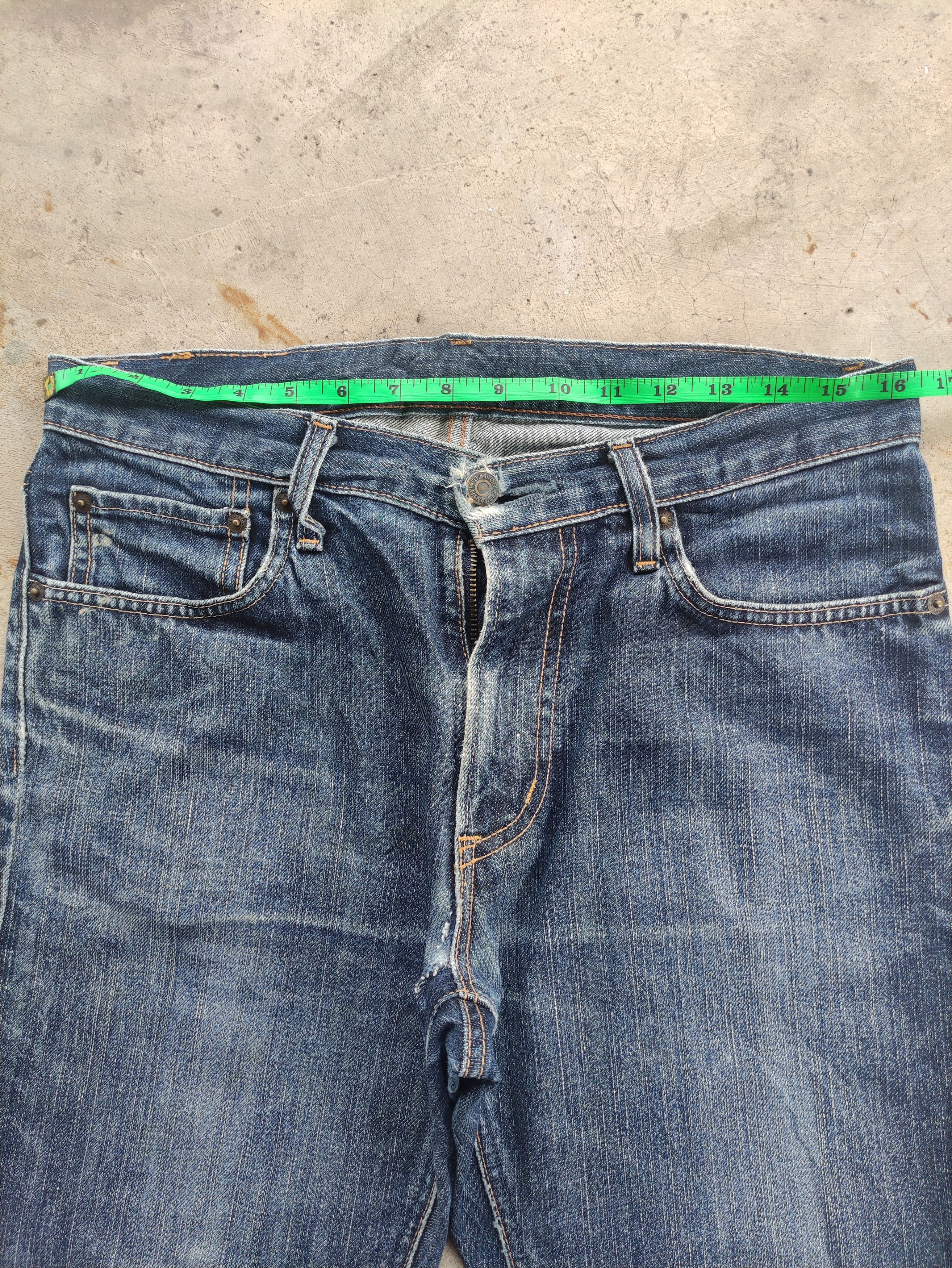 Edwin Vintage Edwin Distressed Faded Jean Denim Pants W33 Size US 33 - 6 Thumbnail