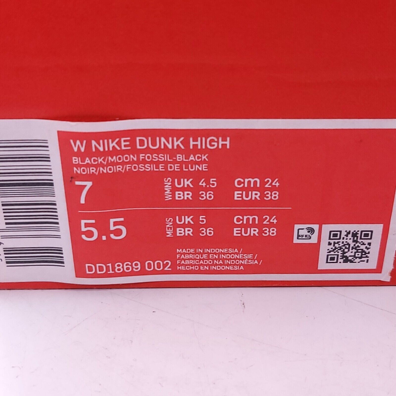 Nike Nike Dunk High Basketball Shoe Womens Size 7 DD1869-002 Size US 7 / IT 37 - 8 Thumbnail