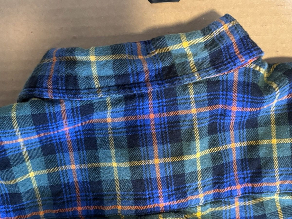 St. Johns Bay St. John's Bay L Plaid Brushed Flannel Button-Up Blue Green Size US L / EU 52-54 / 3 - 6 Thumbnail