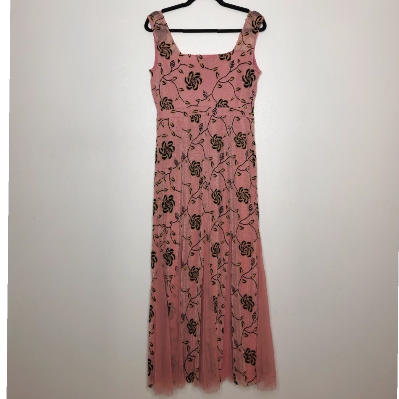 Pinko VINTAGE Floral Maxi Dress Shirt Womens S Pink Dress Length Long 54 Candalite Fairy Whimsy 90s 00s Gothic Grunge Sundress ** Size S / US 4 / IT 40 - 5 Thumbnail