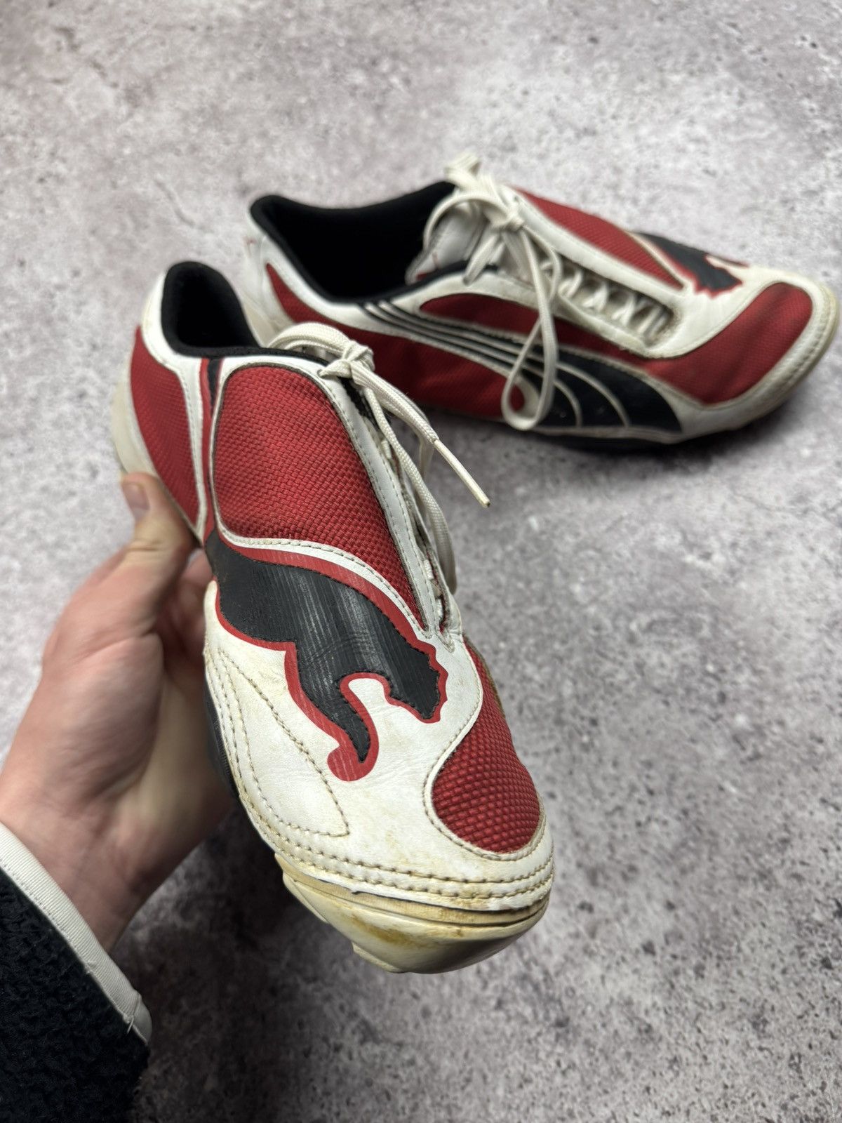 Maison MIHARA YASUHIRO × Puma Vintage 2000 Archive Puma V1.08 Soccer Football Bloke Cleats Size US 9 / EU 42 - 11 Thumbnail