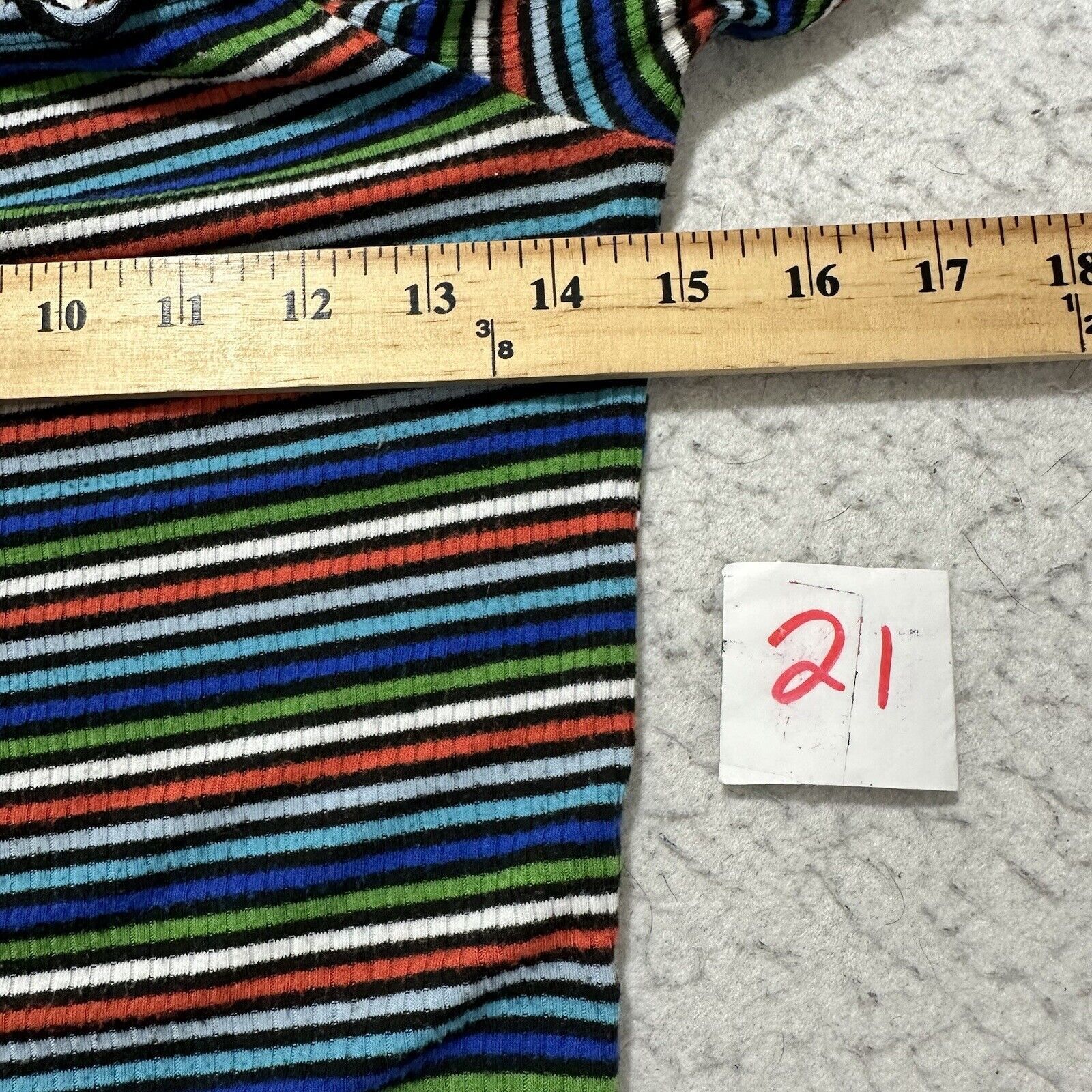 Other Ambiance Medium Crop Top Rainbow Striped TShirt Button Front Size M / US 6-8 / IT 42-44 - 7 Thumbnail