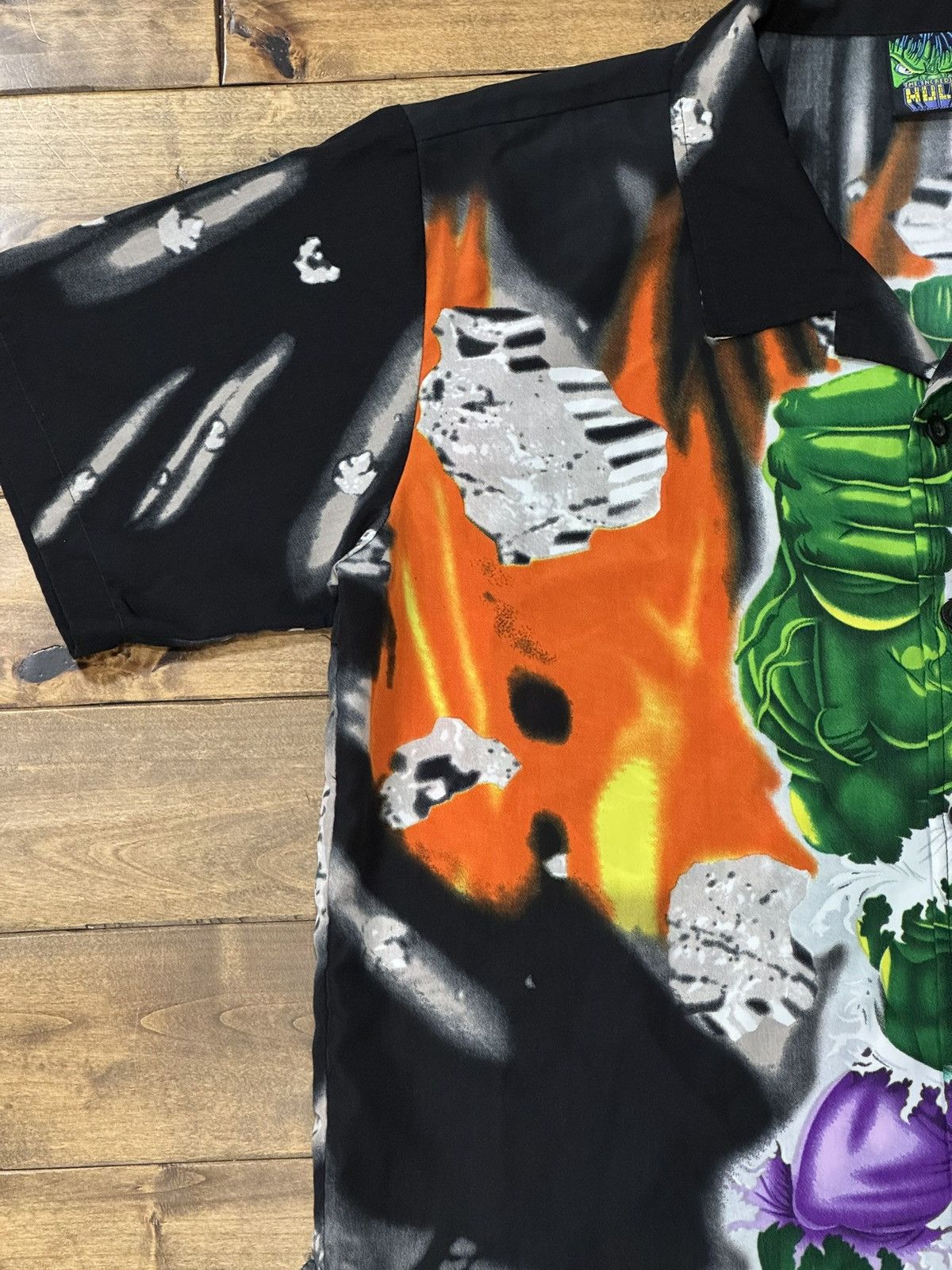 Marvel Comics Vintage 2002 The Incredible Hulk All Over Print Button Up Size US L / EU 52-54 / 3 - 5 Thumbnail