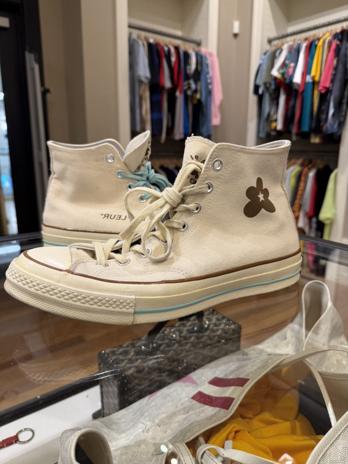 Converse × Golf le Fleur Golf le Fleur x Converse Chuck 70 hi -Parchment Size US 10 / EU 43 - 2 Thumbnail