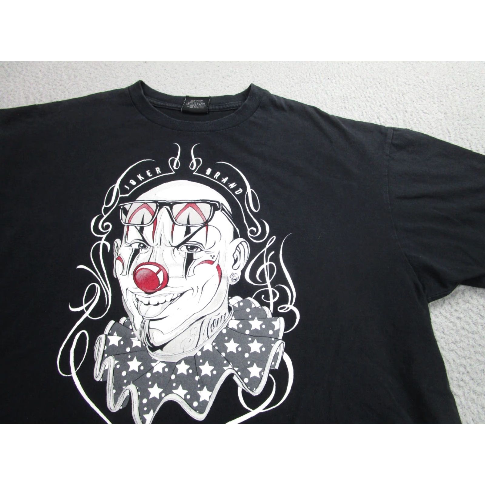 Vintage VINTAGE Joker Graphic T-Shirt Mens XL Black 90s Gangster Chicano Lowrider Mens Size US XL / EU 56 / 4 - 2 Thumbnail