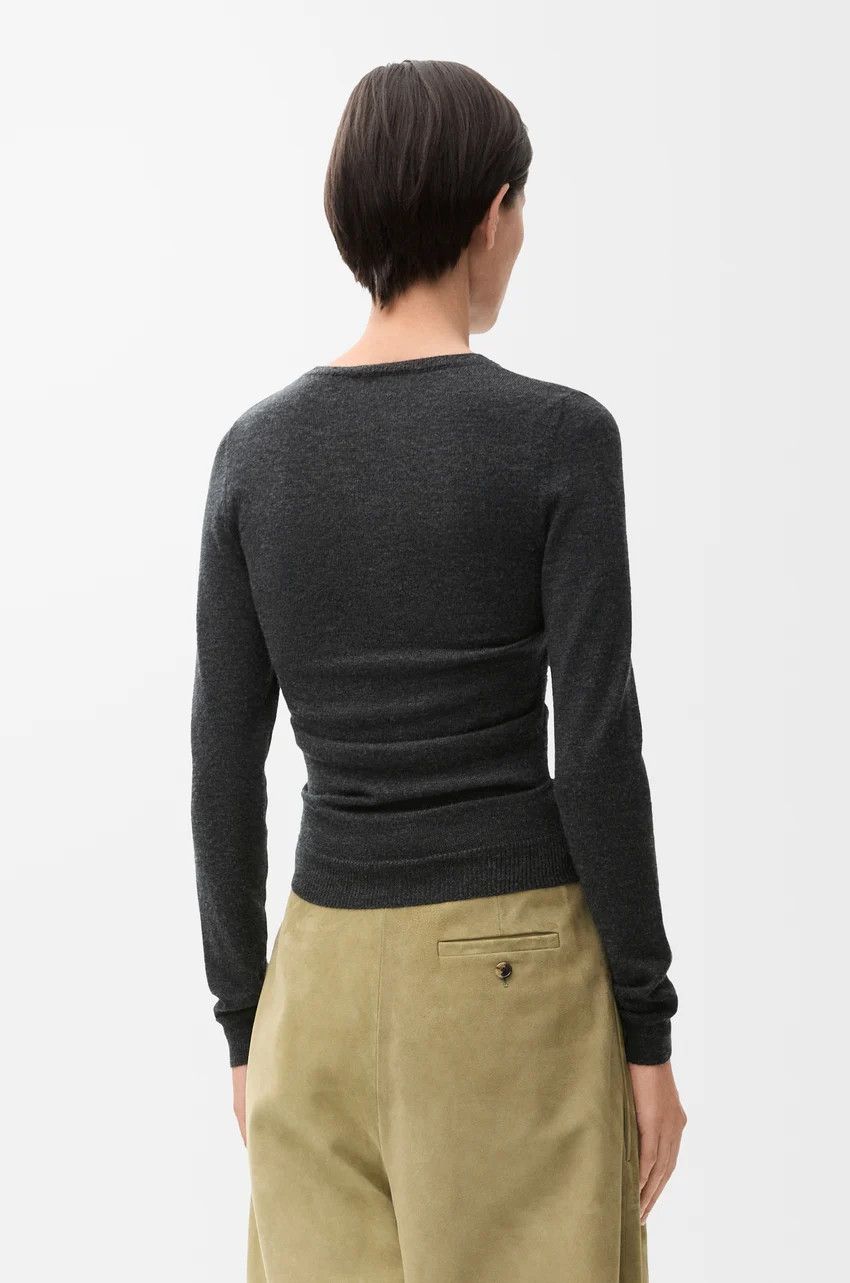 Loewe o1loc1c0525 Draped Sweater in Grey Size XS / US 0-2 / IT 36-38 - 4 Thumbnail