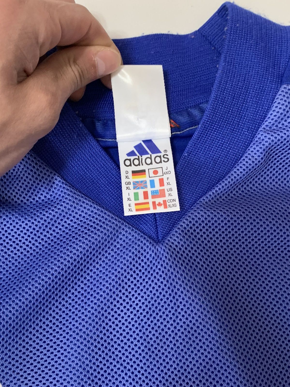 Adidas × Vintage France Home football shirt 2002 - 2004 Adidas Size US XL / EU 56 / 4 - 8 Thumbnail