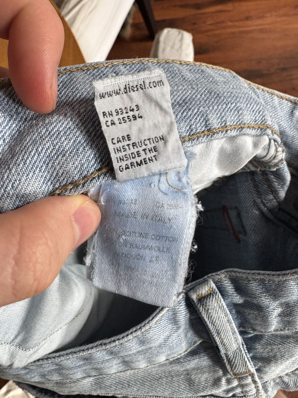 Diesel Vintage Y2k Rare Diesel Mud Wash Blue Jeans Pant Hype 32 Size US 32 / EU 48 - 12 Thumbnail