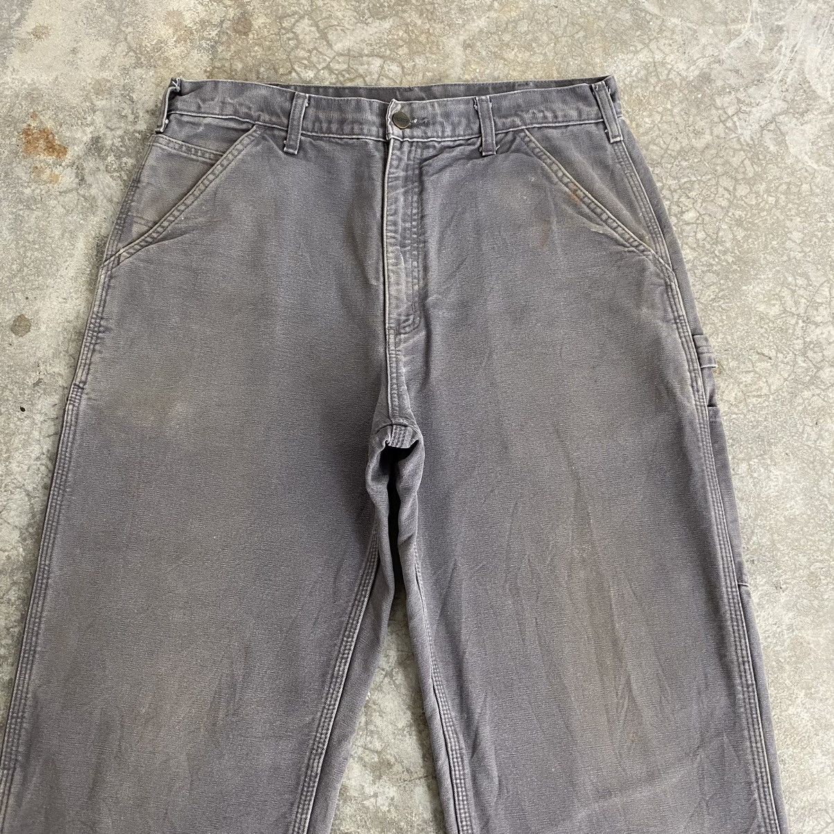 Carhartt Vintage Carhartt Blanket Lined Gravel Grey Carpenter Pants Size US 34 / EU 50 - 3 Thumbnail