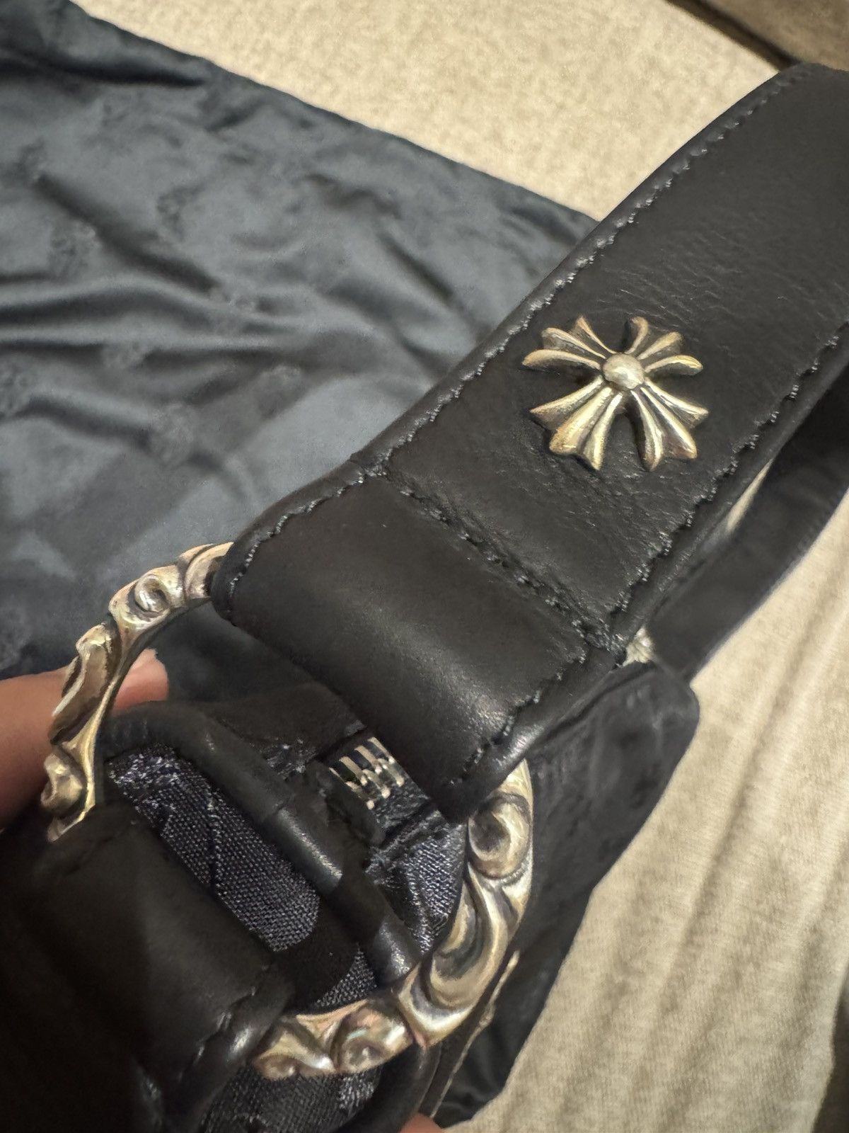 Chrome Hearts Monogram all over logo black nylon chicken nugget bag Size ONE SIZE - 5 Thumbnail