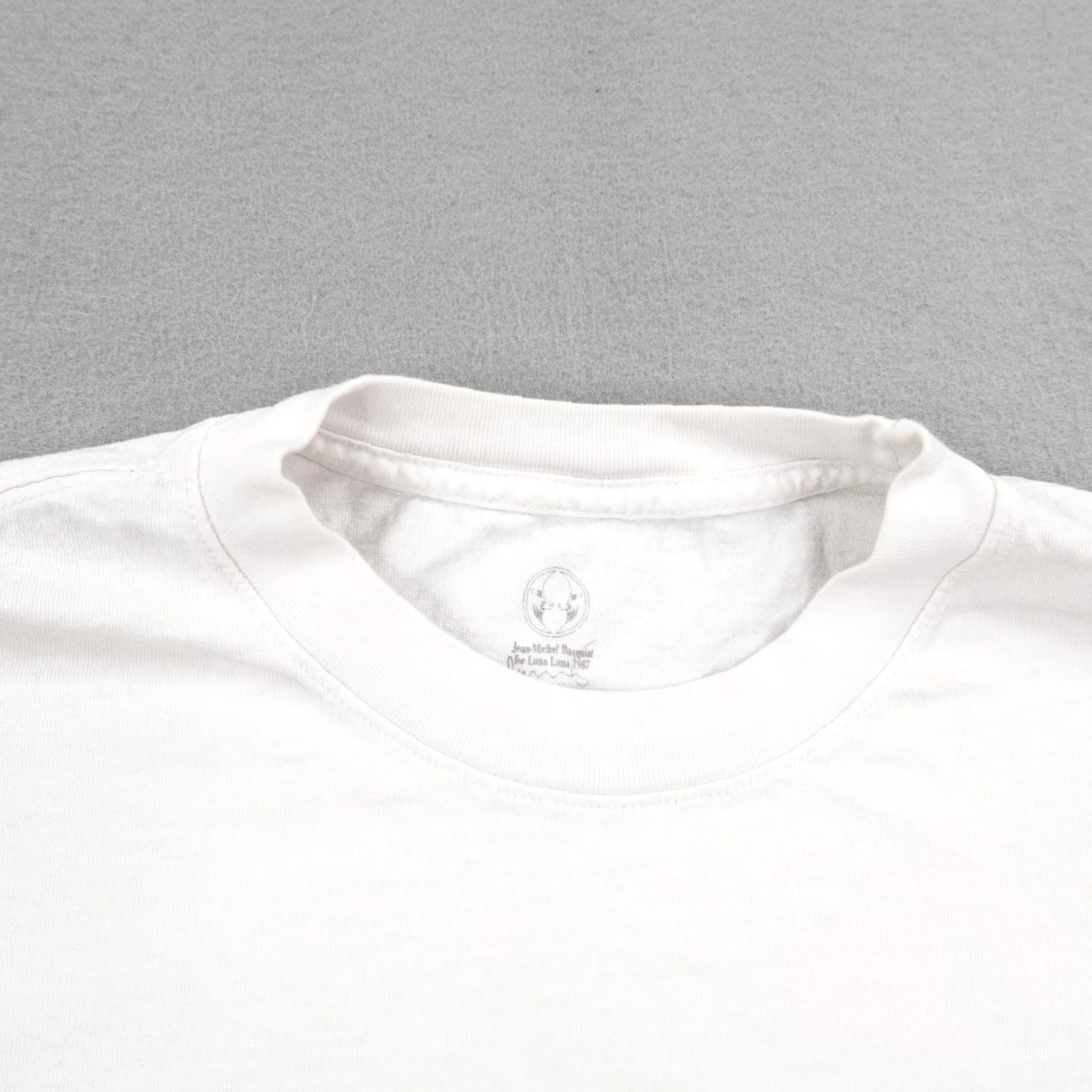 Vintage Jean Michel Basquiat Shirt Mens Medium White Luna Luna Artist Long Sleeve Tee Size US M / EU 48-50 / 2 - 2 Thumbnail