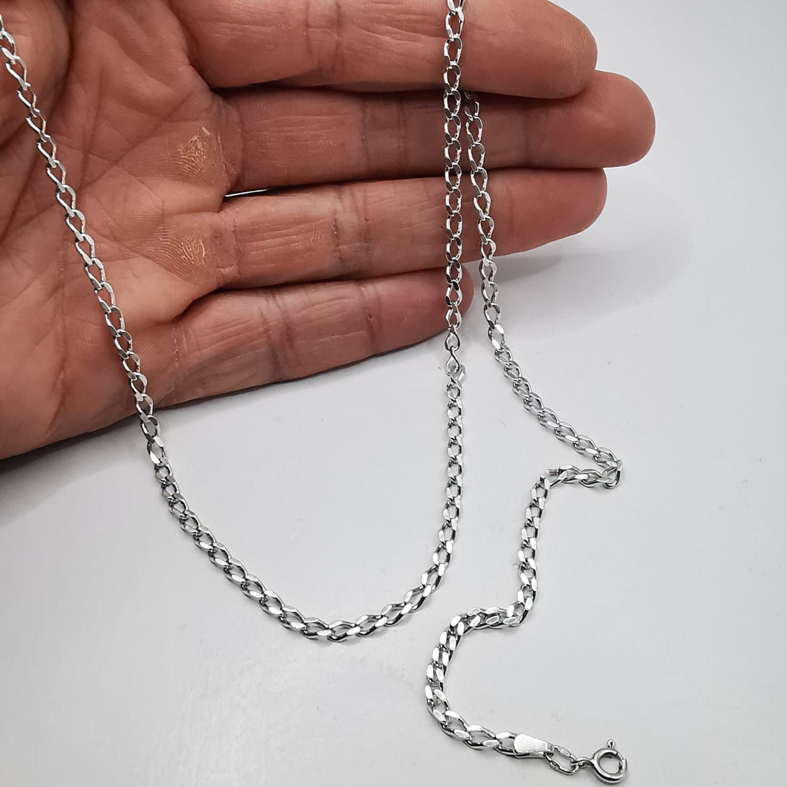 Sterling Silver Vintage Chain Necklece,925 Sterling Silver,Signed , 11,24g Size ONE SIZE - 7 Thumbnail