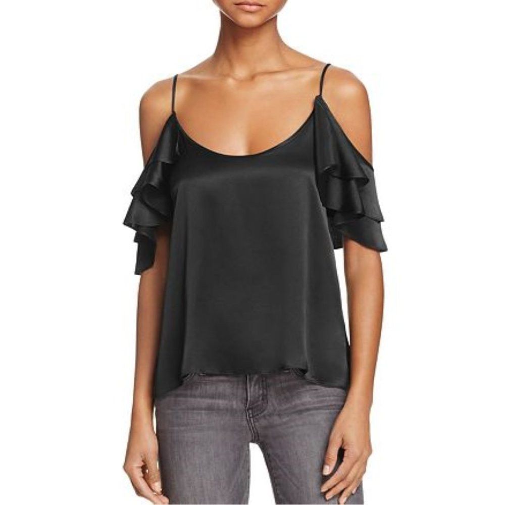 CAMI NYC NWT New $168 Cami NYC The Samantha Cold Shoulder Silk Top B Size S / US 4 / IT 40 - 1 Thumbnail
