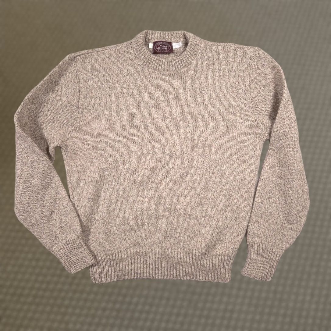 Vintage Victoria Dry Goods Sweater Mens XL Beige Wool Crewneck Knit Pullover Made USA Size US XL / EU 56 / 4 - 1 Thumbnail