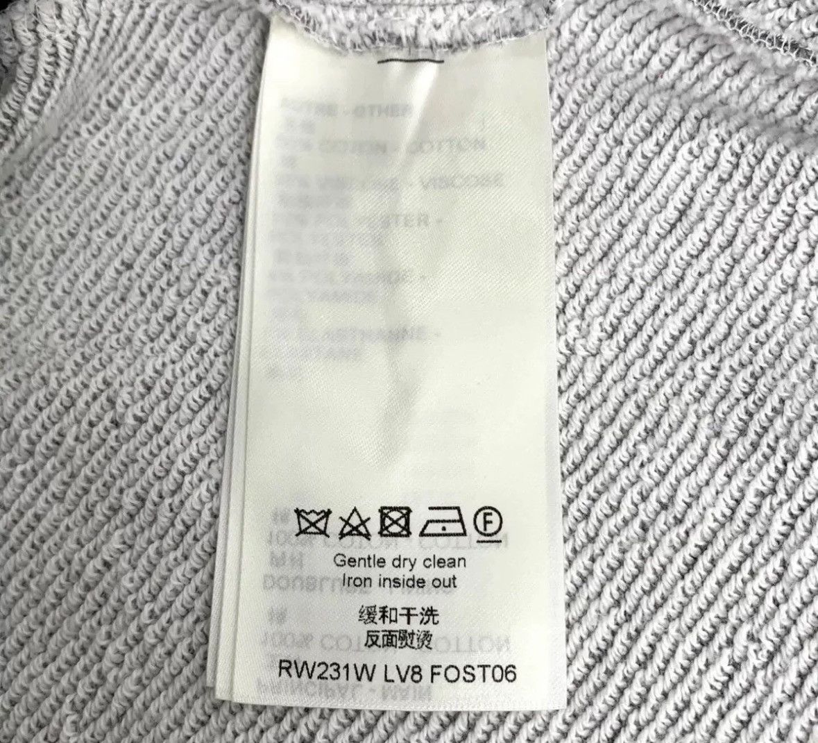 Louis Vuitton Louis Vuitton LV 23 gray long sleeved cotton sweatshirt Size US XS / EU 42 / 0 - 5 Thumbnail