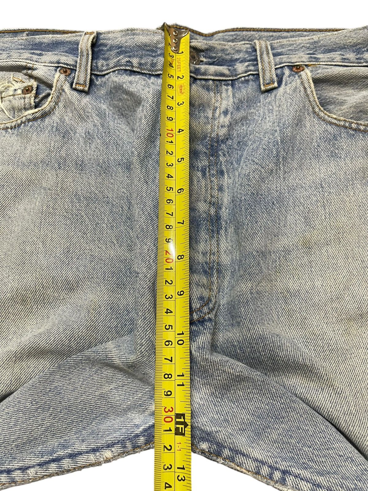Levi's Vintage 90s Levis 501 Faded Wash Distressed Baggy Jeans Size US 36 / EU 52 - 15 Thumbnail
