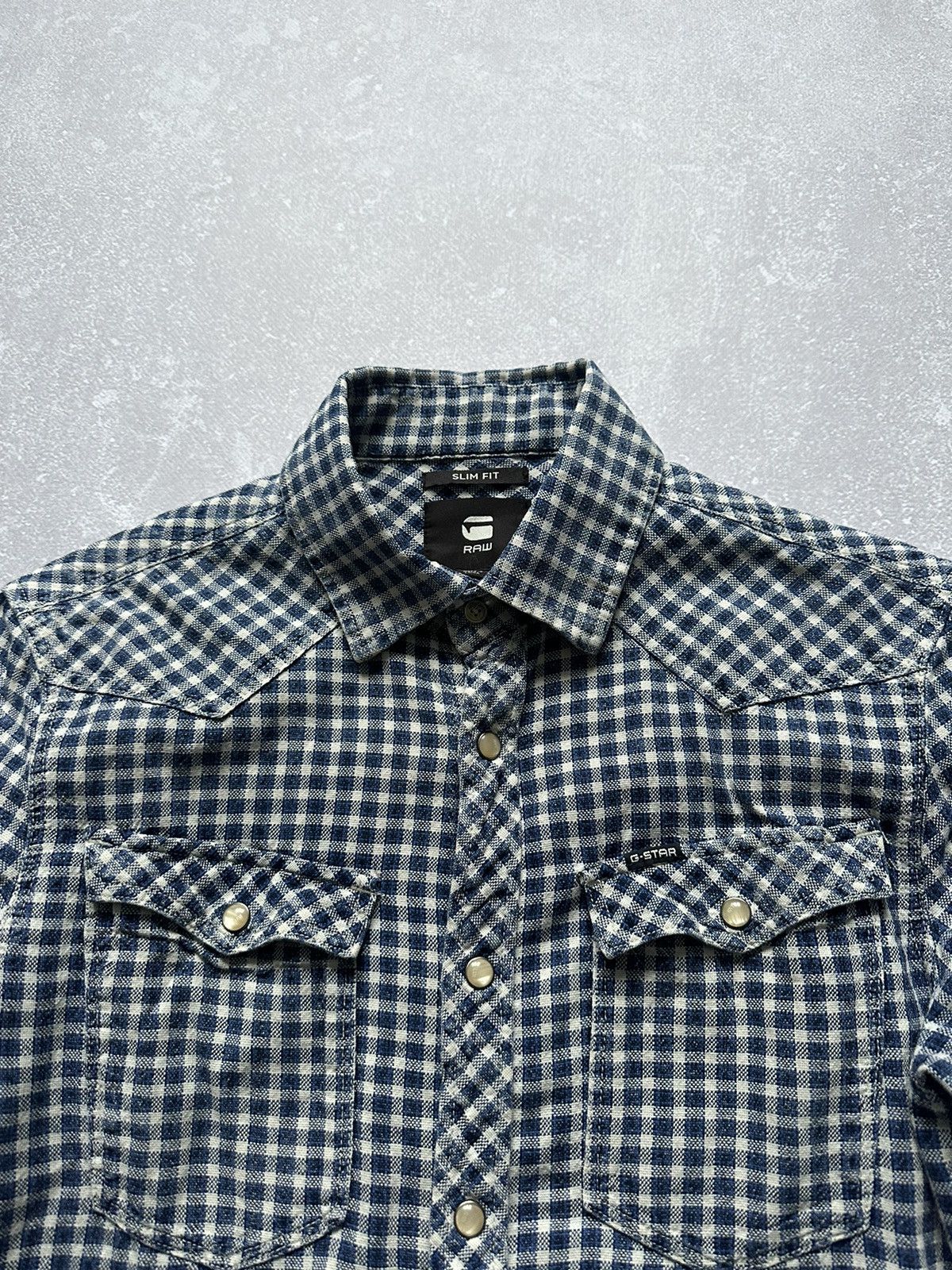G-Star × Vintage Shirts Button Up G-star RAW size S Blue Size US S / EU 44-46 / 1 - 4 Thumbnail