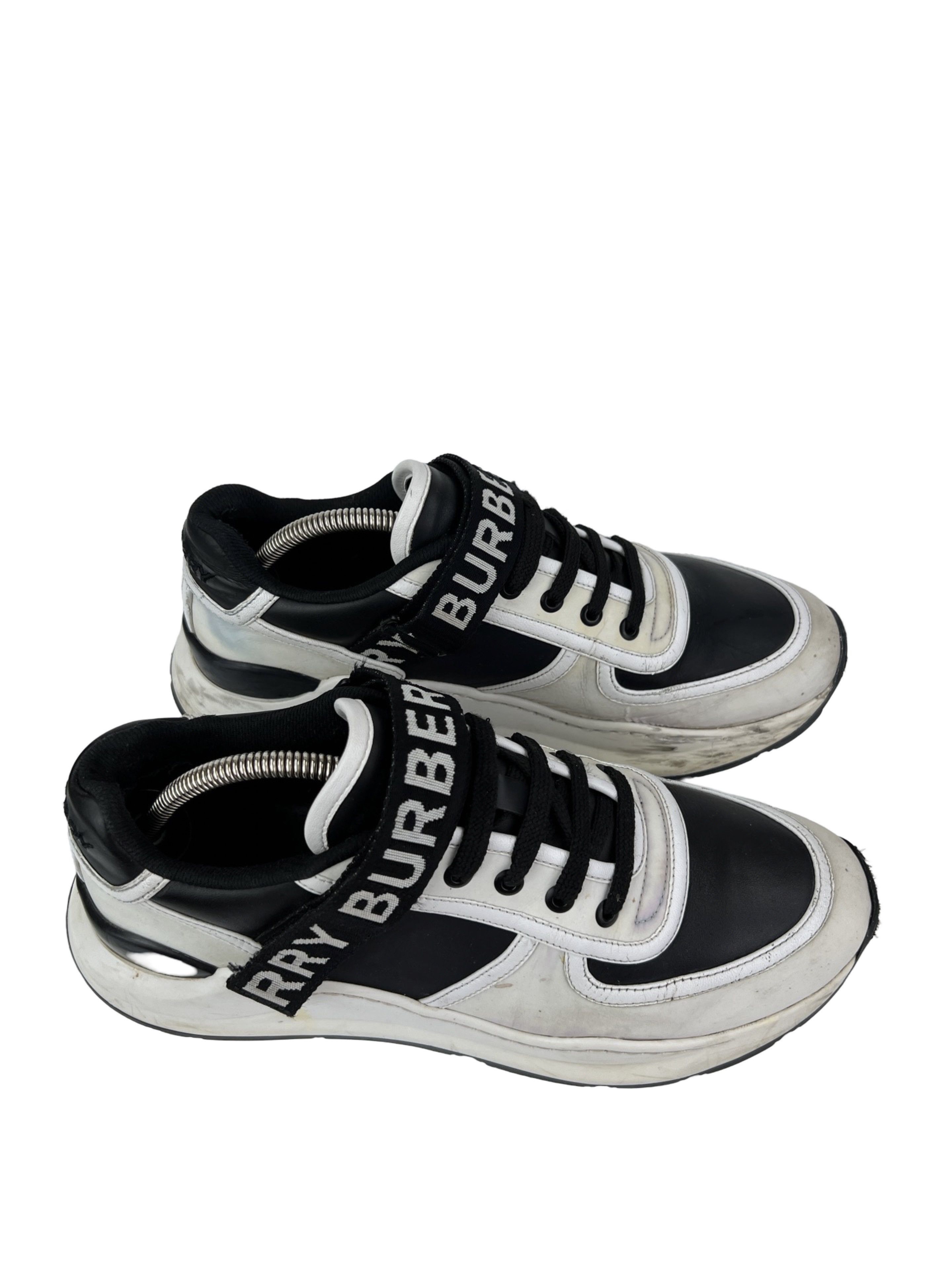 Burberry Burberry Leather Low Top Heavy Chunky Sneakers Spell Logo Size US 8 / EU 41 - 3 Thumbnail