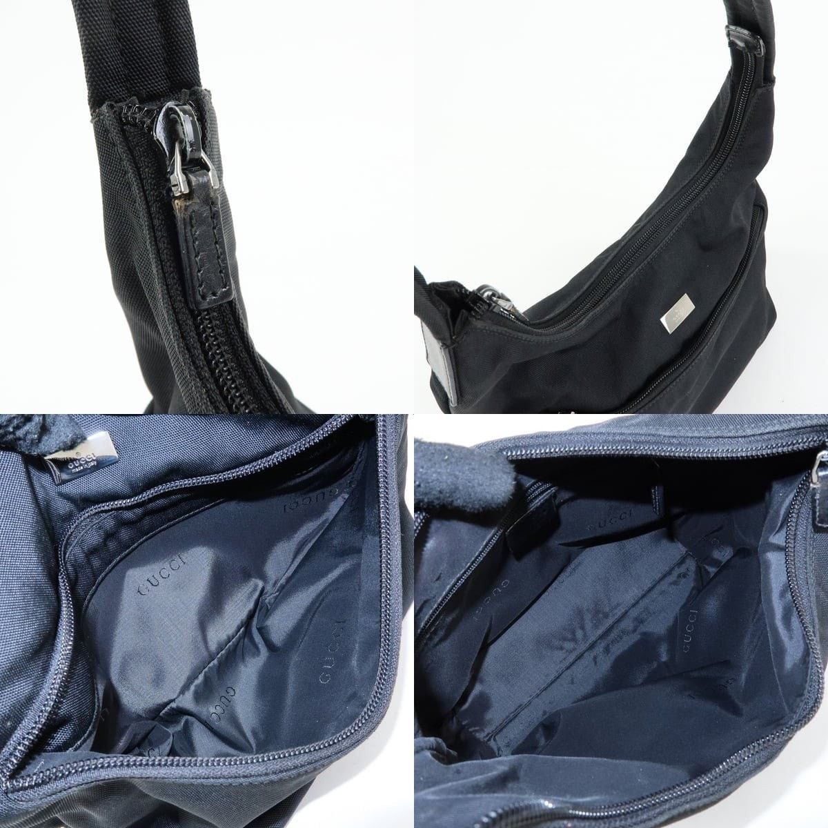 Gucci Gucci Nylon Shoulder Bag Black Size ONE SIZE - 7 Thumbnail