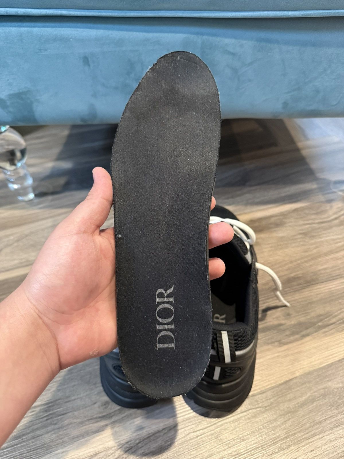 Dior Dior B22 Sneaker black silver Size US 10 / EU 43 - 10 Thumbnail