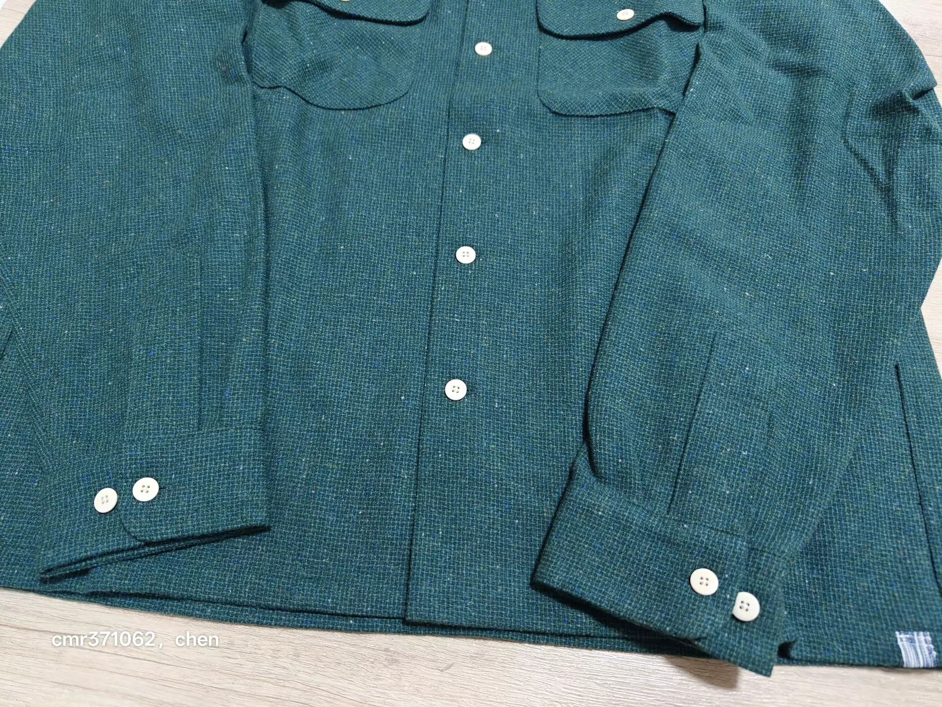 Visvim VISVIM 22AW BOOMER SHIRT L/S DONEGAL WOOL GREEN Size US L / EU 52-54 / 3 - 5 Thumbnail