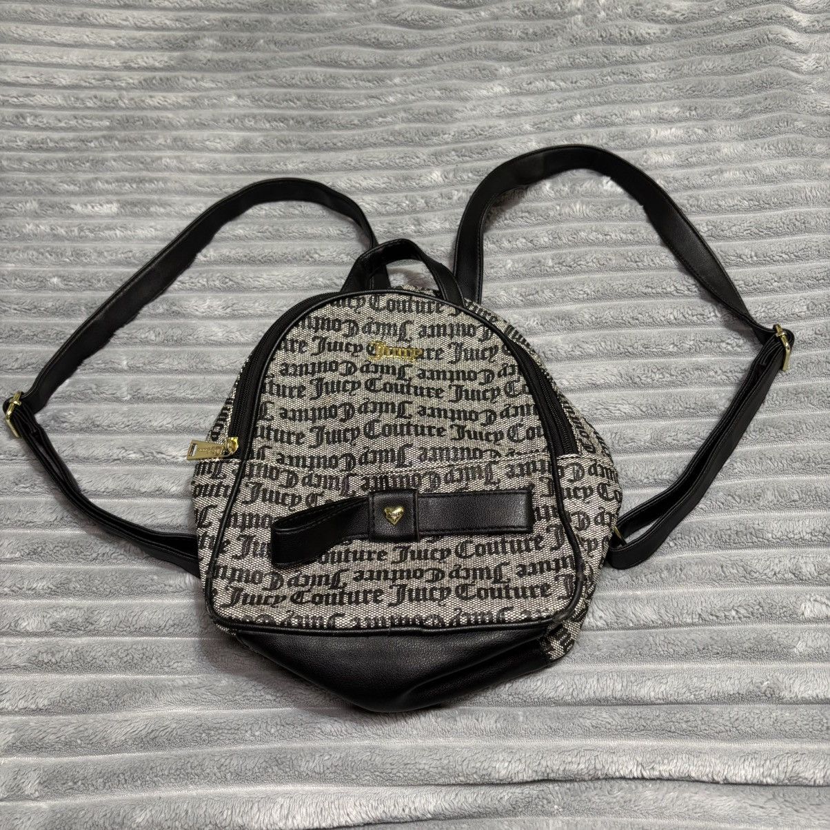 Juicy Couture Juicy Couture mini backpack black status gothic stripe Size ONE SIZE - 1 Thumbnail