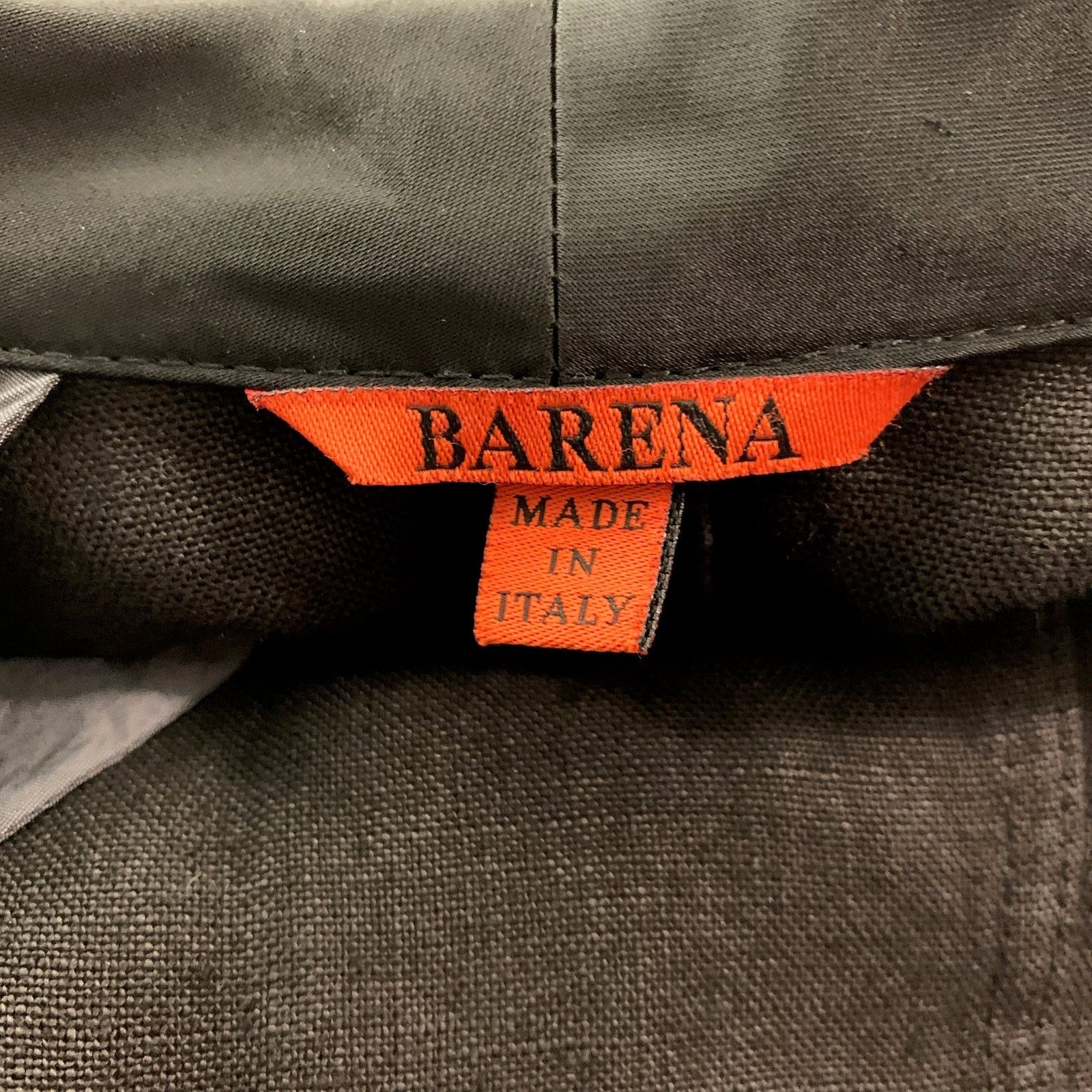 Barena BARENA Black Solid Linen Blend Shawl Collar Sport Coat Size 40R - 5 Thumbnail