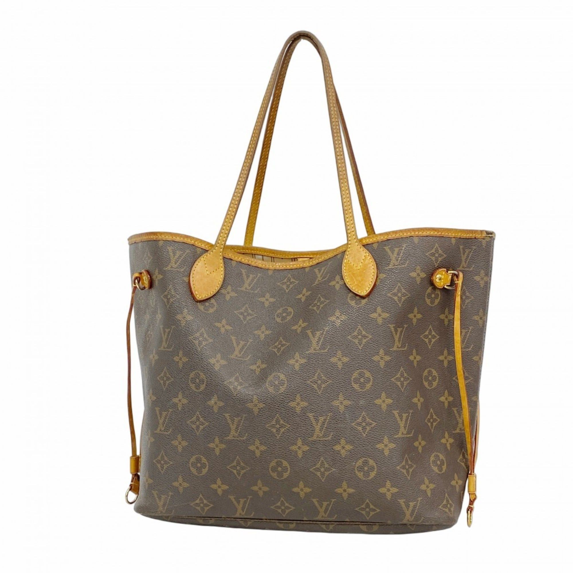 Louis Vuitton Monogram Neverfull MM Tote Bag M40156 Brown Women's