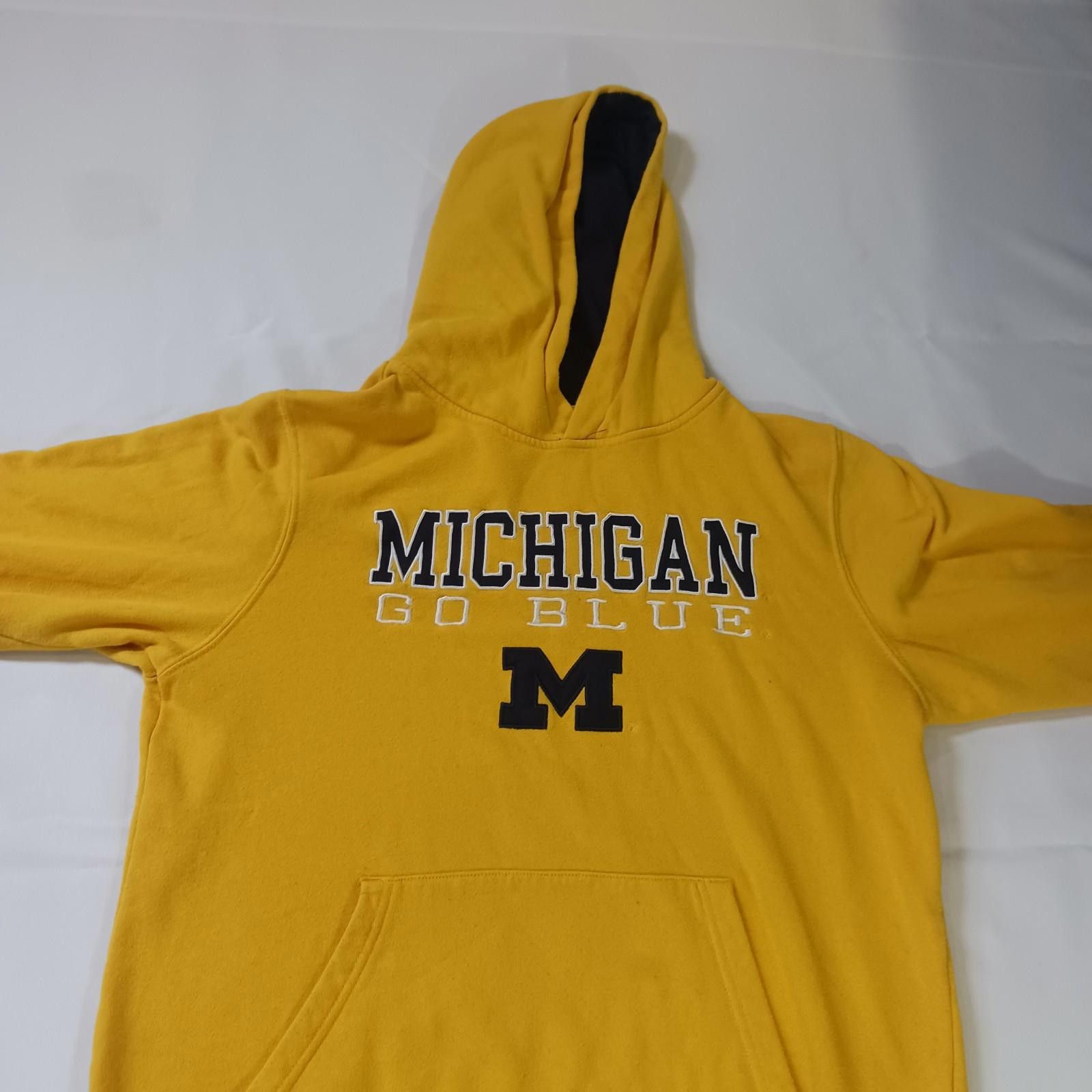 Designer Michigan Wolverines Go BLUE Youth (16/18) Hoodie Sweatshirt Size ONE SIZE - 12 Thumbnail