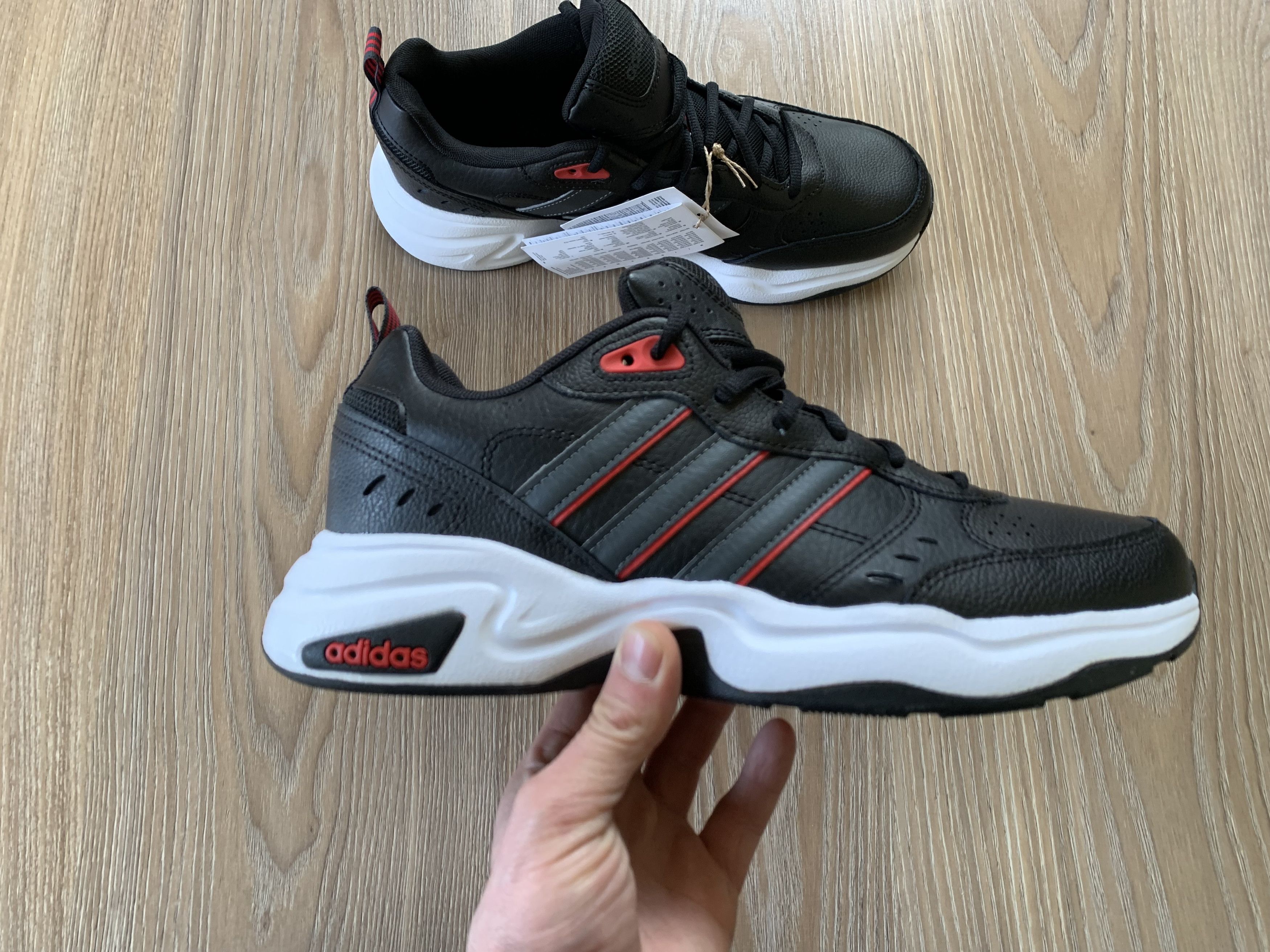 Mens Adidas Strutter Black Sneakers