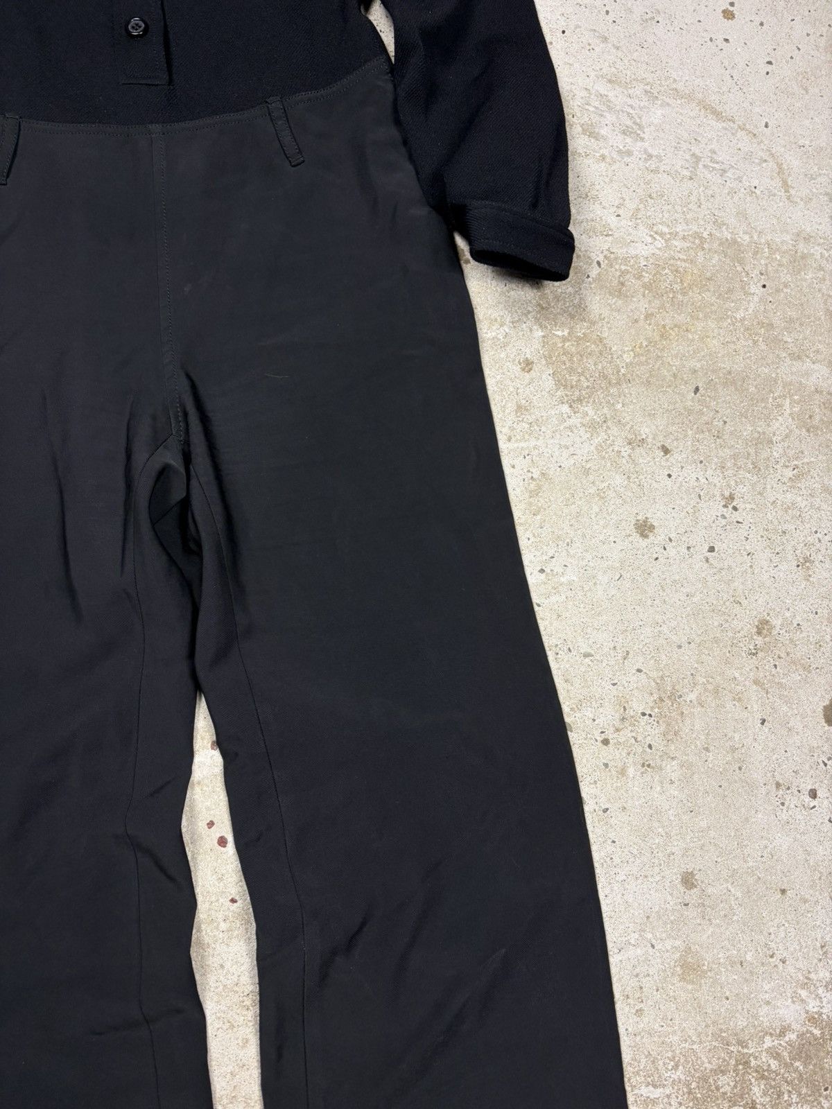 Prada Vintage Prada Nylon Black & Grey Jumpsuit Baggy Pants Size 32" / US 10 / IT 46 - 5 Thumbnail