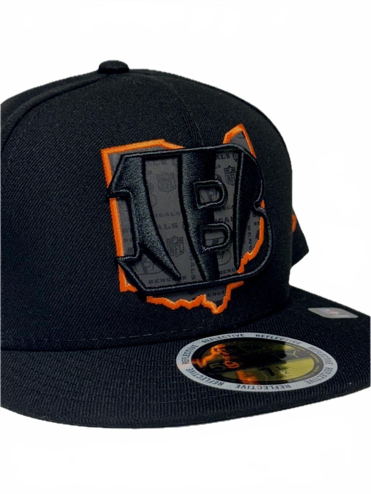 New Era New Era Cincinnati Bengals Ohio Reflective 59FIFTY 7 1/2 Size ONE SIZE - 1 Thumbnail