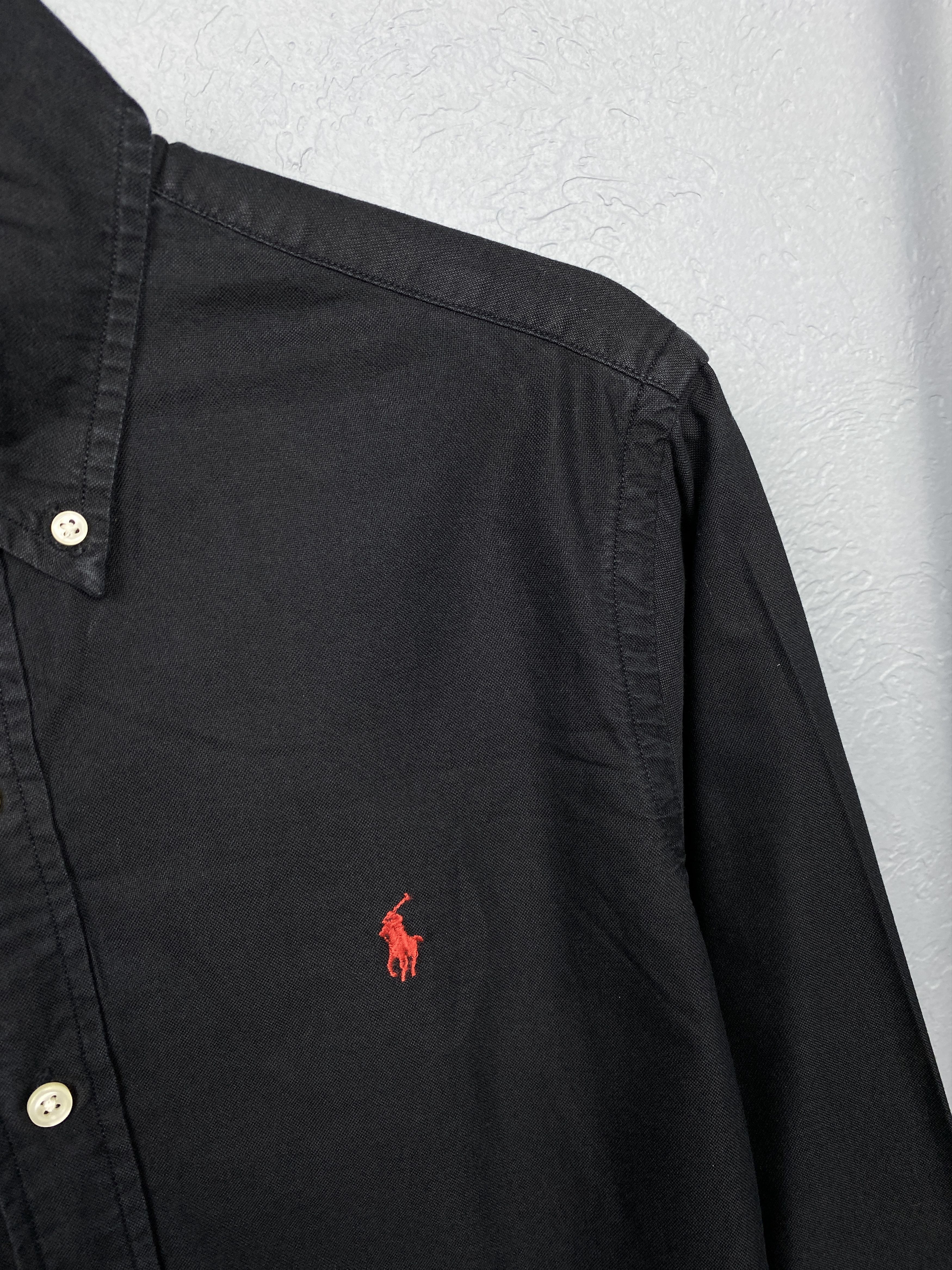 Polo Ralph Lauren Polo Ralph Lauren Vintage Mens Black Long Sleeve Shirt Size US S / EU 44-46 / 1 - 3 Thumbnail