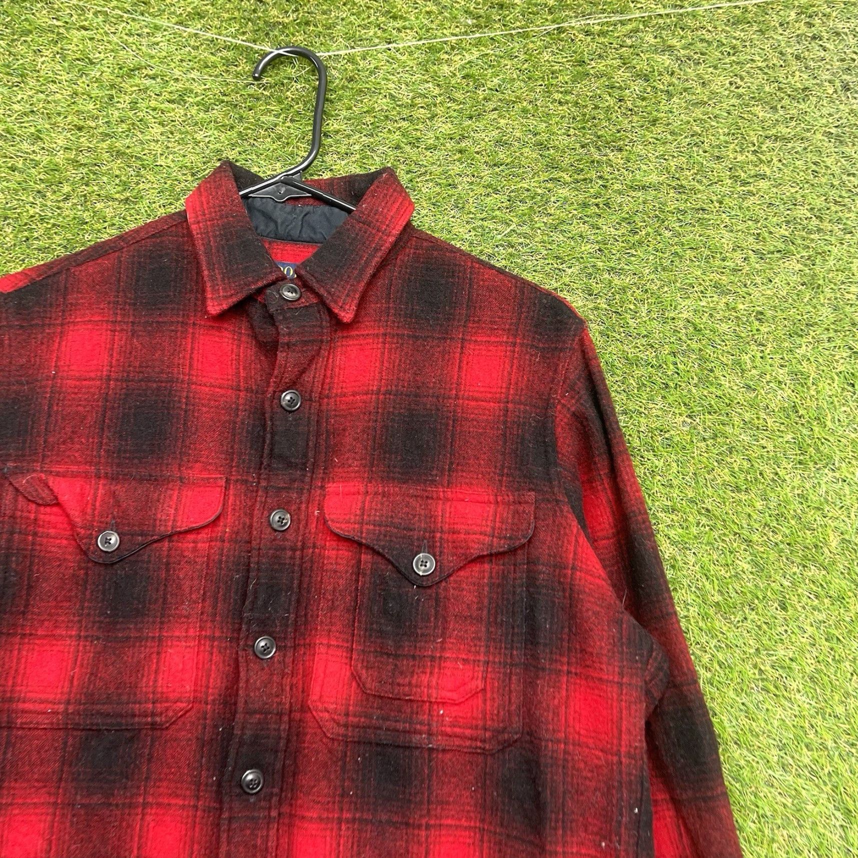 Polo Ralph Lauren Polo Ralph Lauren Shirt Wool Flannel Mens M Slim Fit Button Size US M / EU 48-50 / 2 - 3 Thumbnail