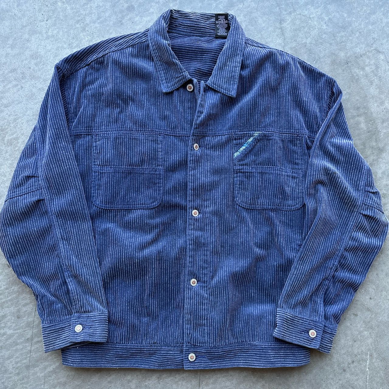 Vintage Vintage 1990s Pelle Pelle Sunfaded Corduroy Trucker Jacket ...