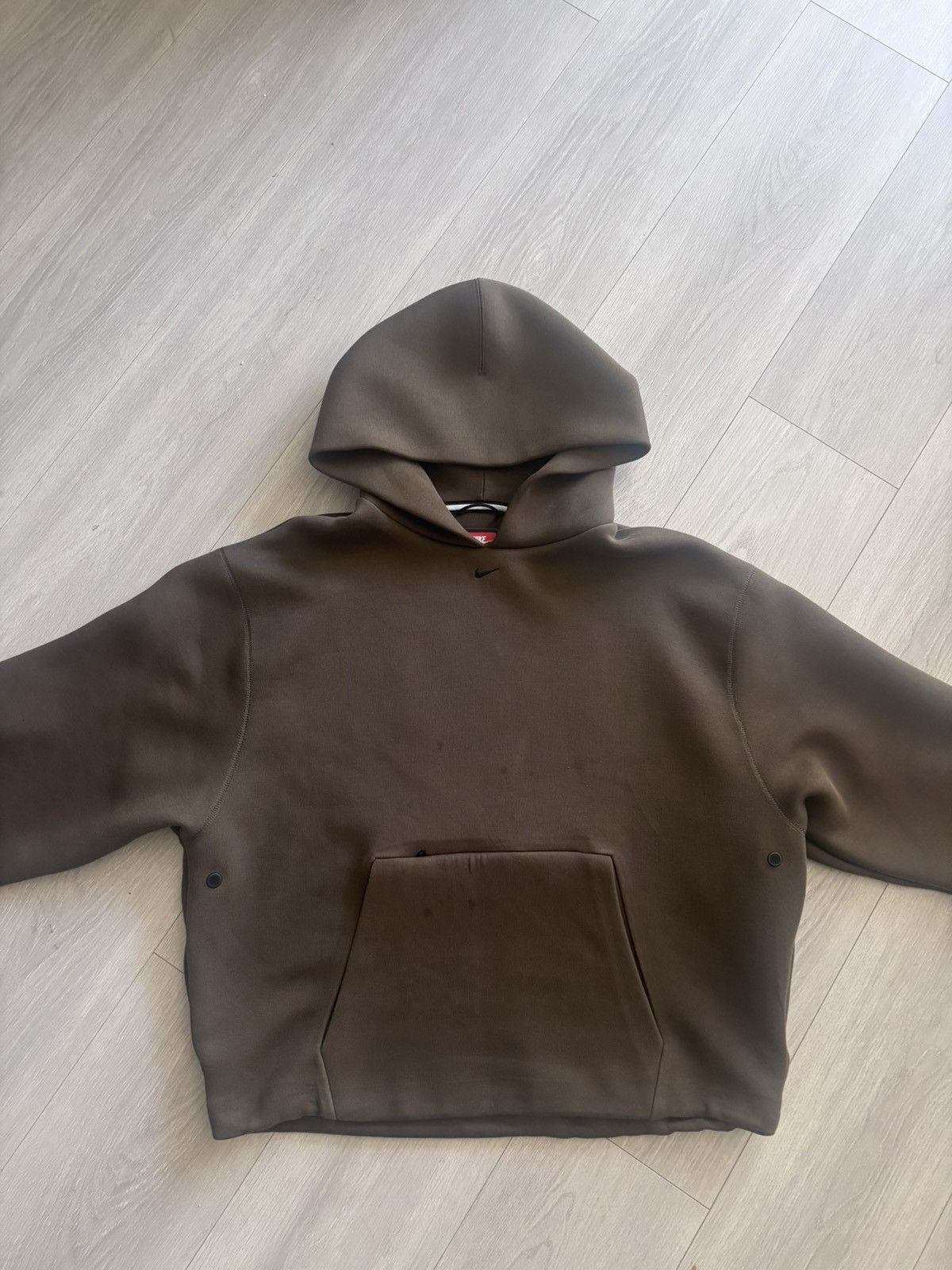 Nike Nike Tech Heavyweight Oversized Cropped Hoodie Size US S / EU 44-46 / 1 - 9 Thumbnail