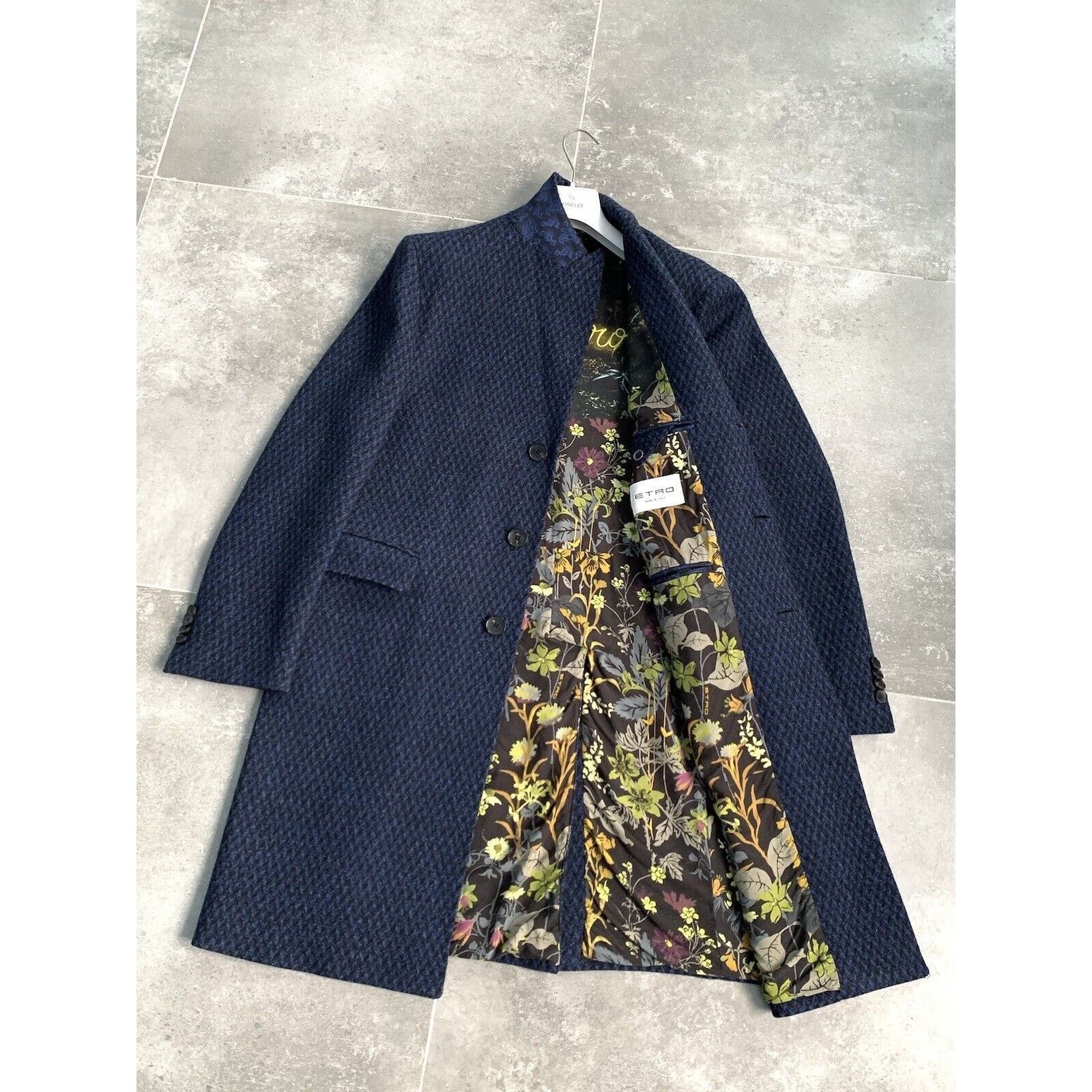 Etro Men's ETRO Long Wool Trench Coat Mac Jacket EU 52 UK 42 L Size US L / EU 52-54 / 3 - 14 Thumbnail