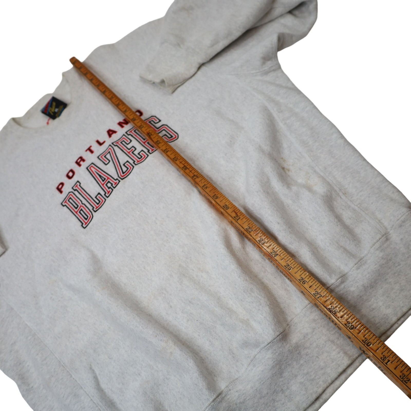 NBA × Vintage Vintage Portland Blazers Embroidered Spellout Sweatshirt Size US XL / EU 56 / 4 - 7 Thumbnail