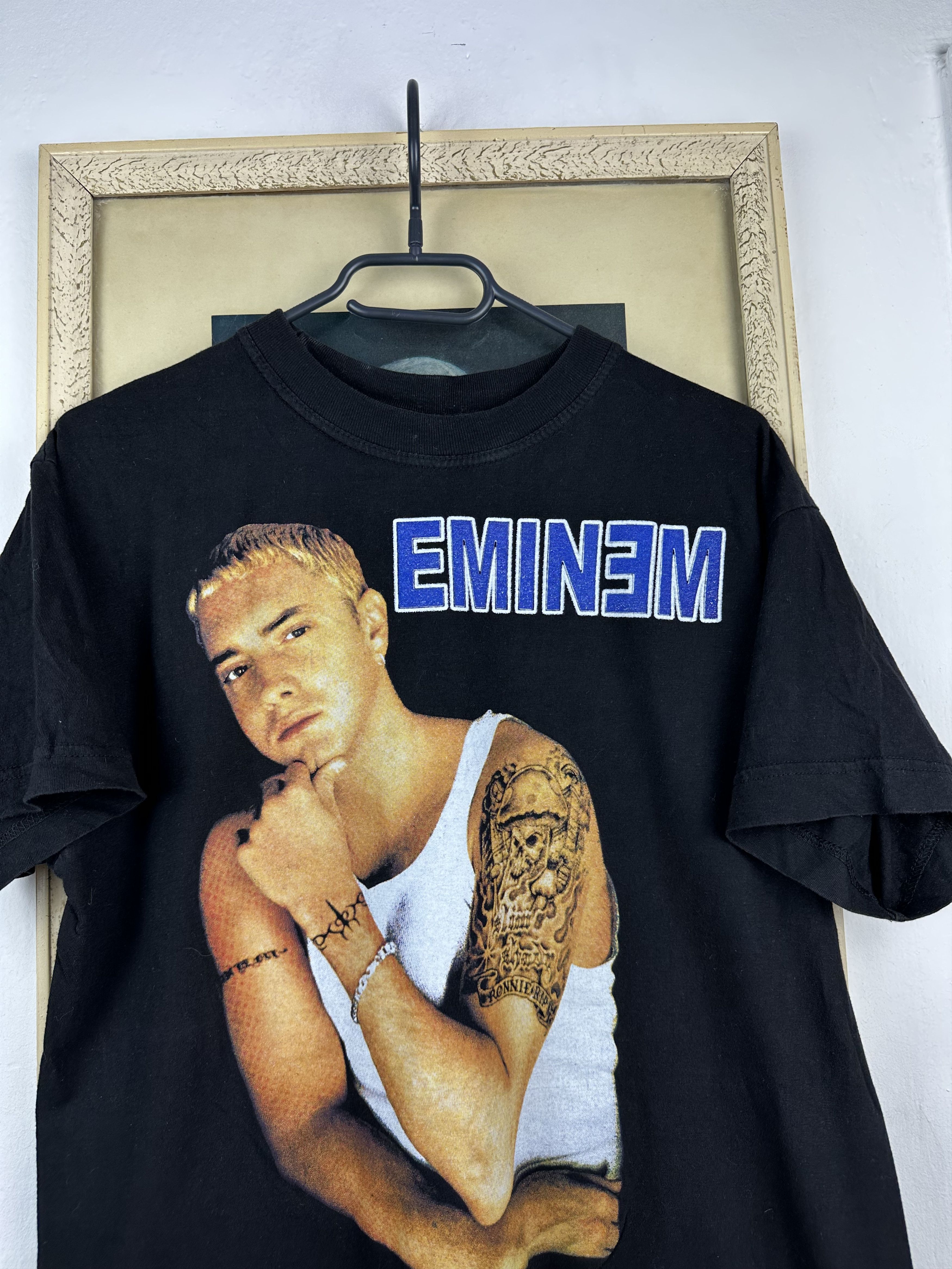 Band Tees × Vintage Vintage Eminem Rare Shirt Band Tee Jersey Hype Y2K Size US M / EU 48-50 / 2 - 2 Thumbnail