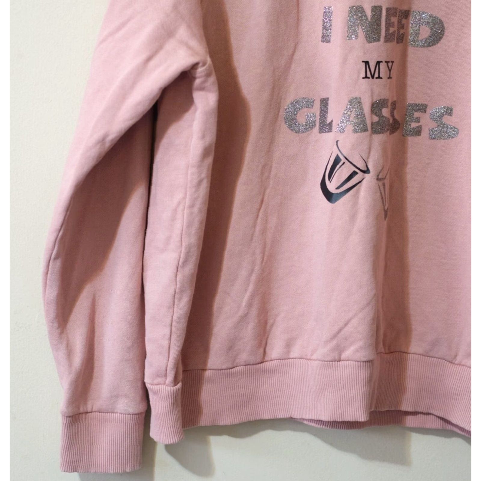 Vintage Universal Thread Pink Women's Sweatshirt Long Sleeve Crewneck Shirt L Regular Pullover Raglan Size L Casual 100% Cotton Womens Size L / US 10 / IT 46 - 3 Thumbnail