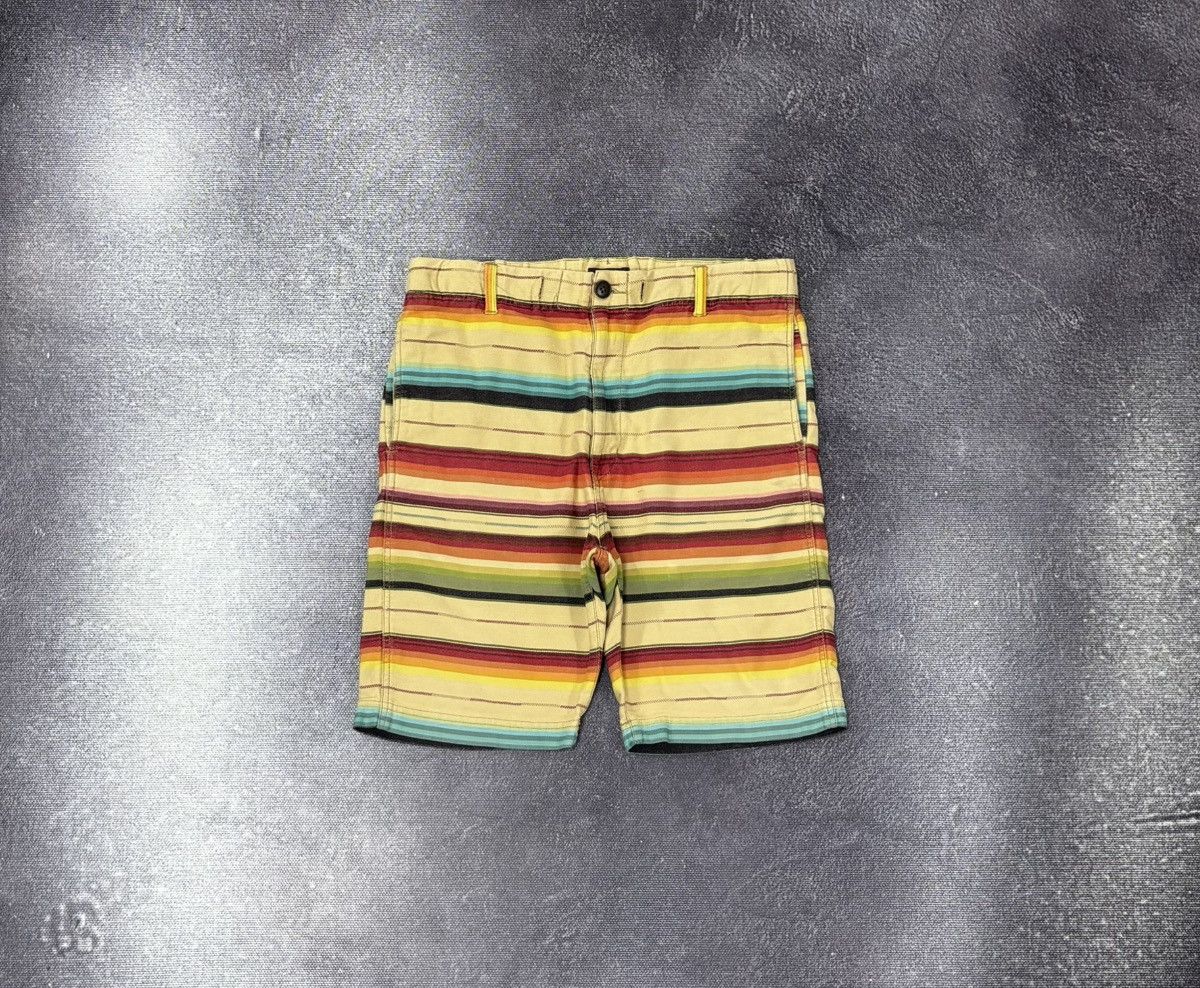 Japanese Brand Purple & Yellow Japanese Rare Multicolor Hype Shorts Size US 30 / EU 46 - 1 Thumbnail